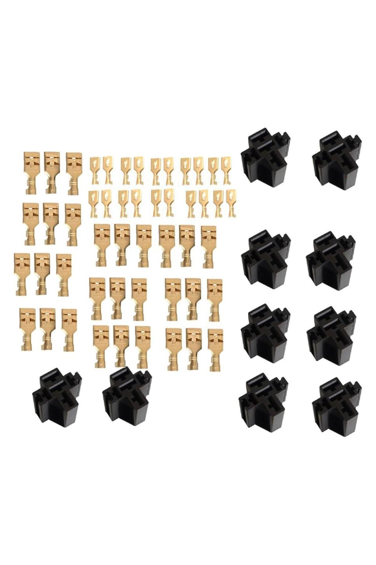 Choice-10x 5 Pin Automotive Relay Socket Connector Holders 80A Replacement Parts High Quality Relay Case... 5