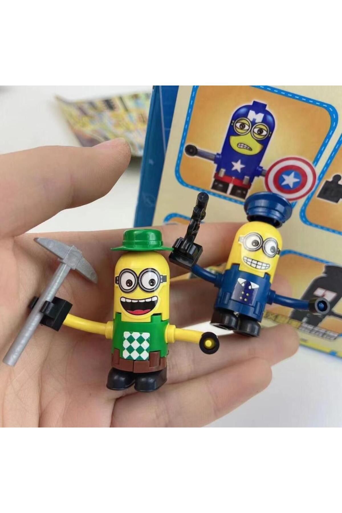 Choice-P3076 Despicable Me Small Particle Doll Building Blocks Cartoon Minions Assembling Educational DI... 3
