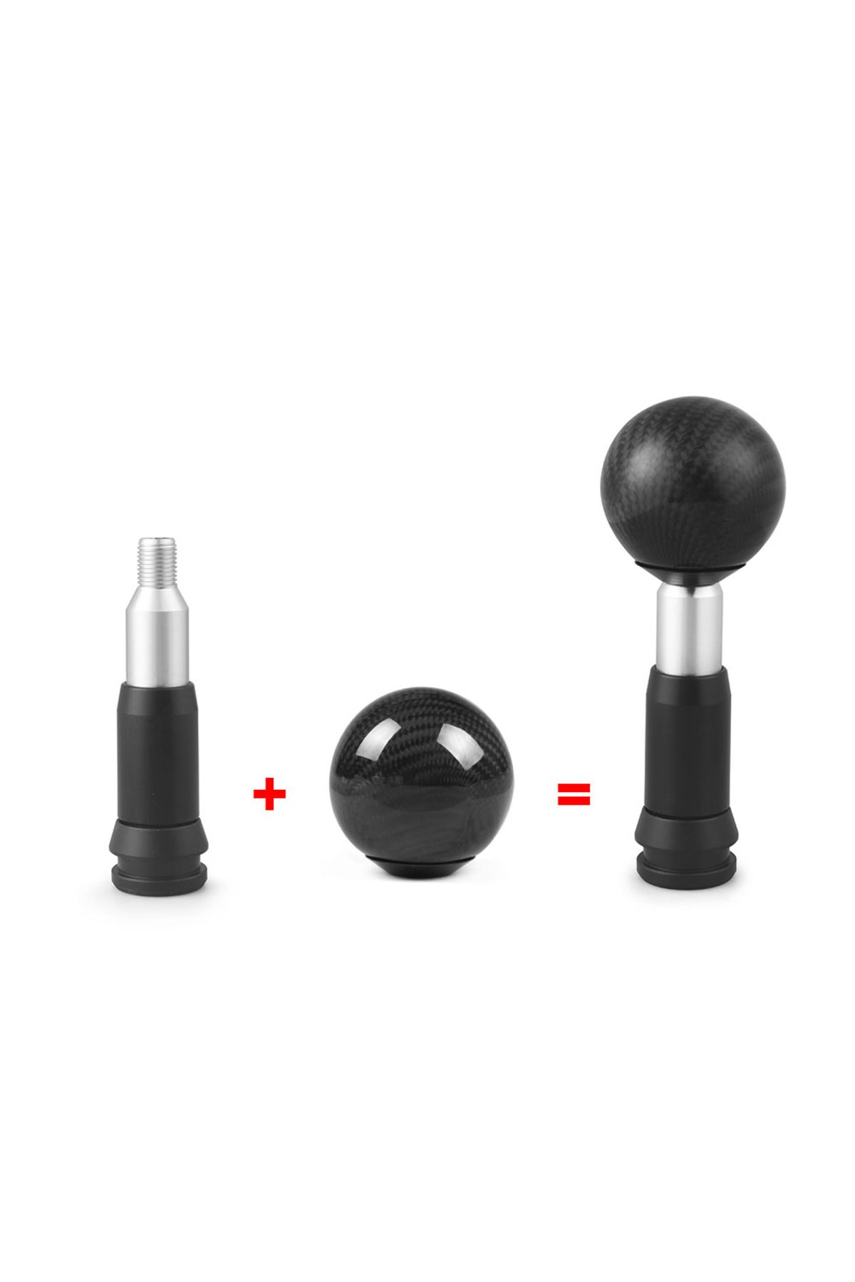 Choice-Aluminum Car M12*1.25 Shift Head Converter For Automatic Transmission Car Gear shift knob adapter 6