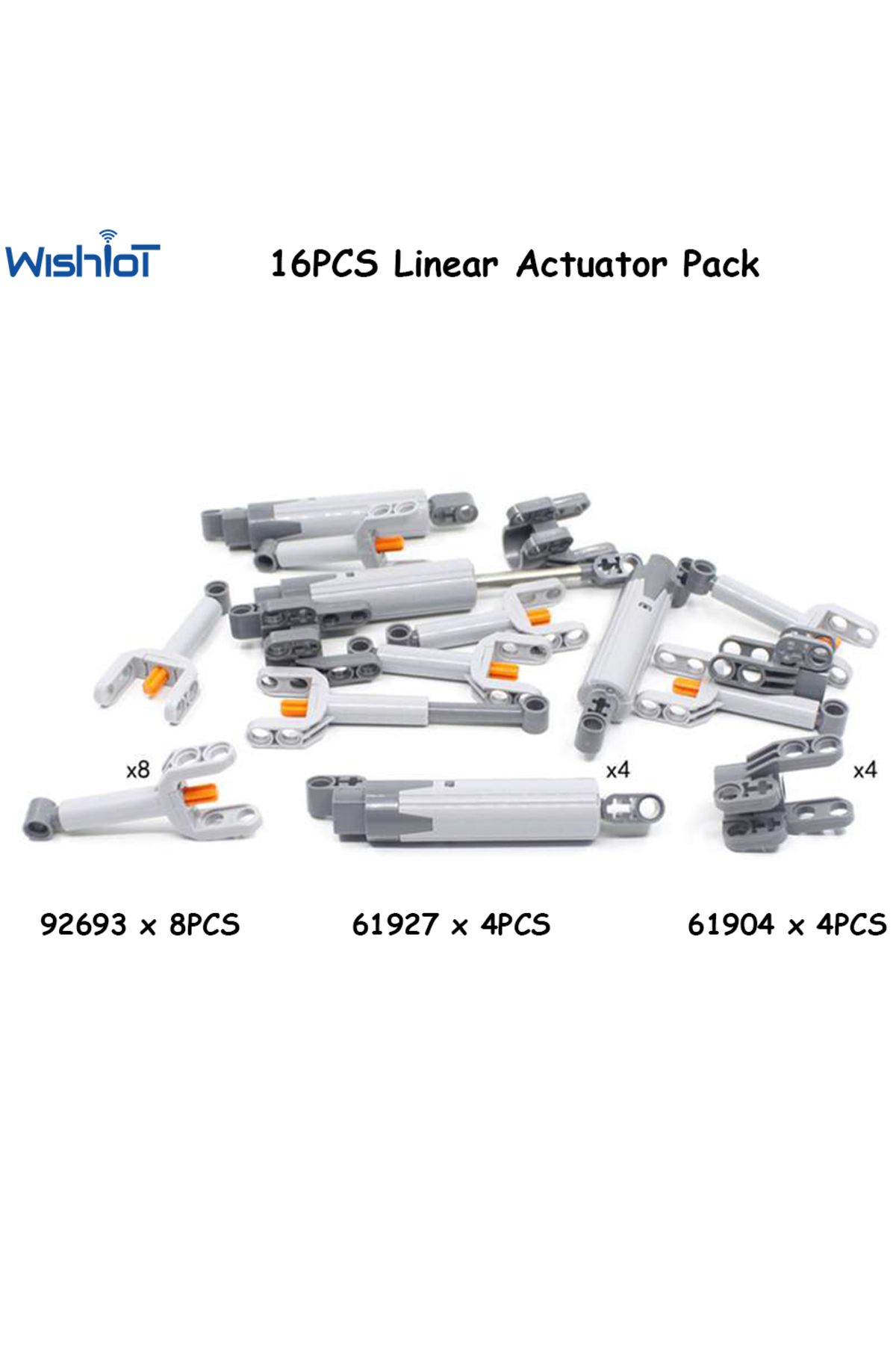Choice-16PCS Linear Actuator Push Rod Dynamic Telescopic Rod Pack MOC Building Blocks Compatible with le... 5