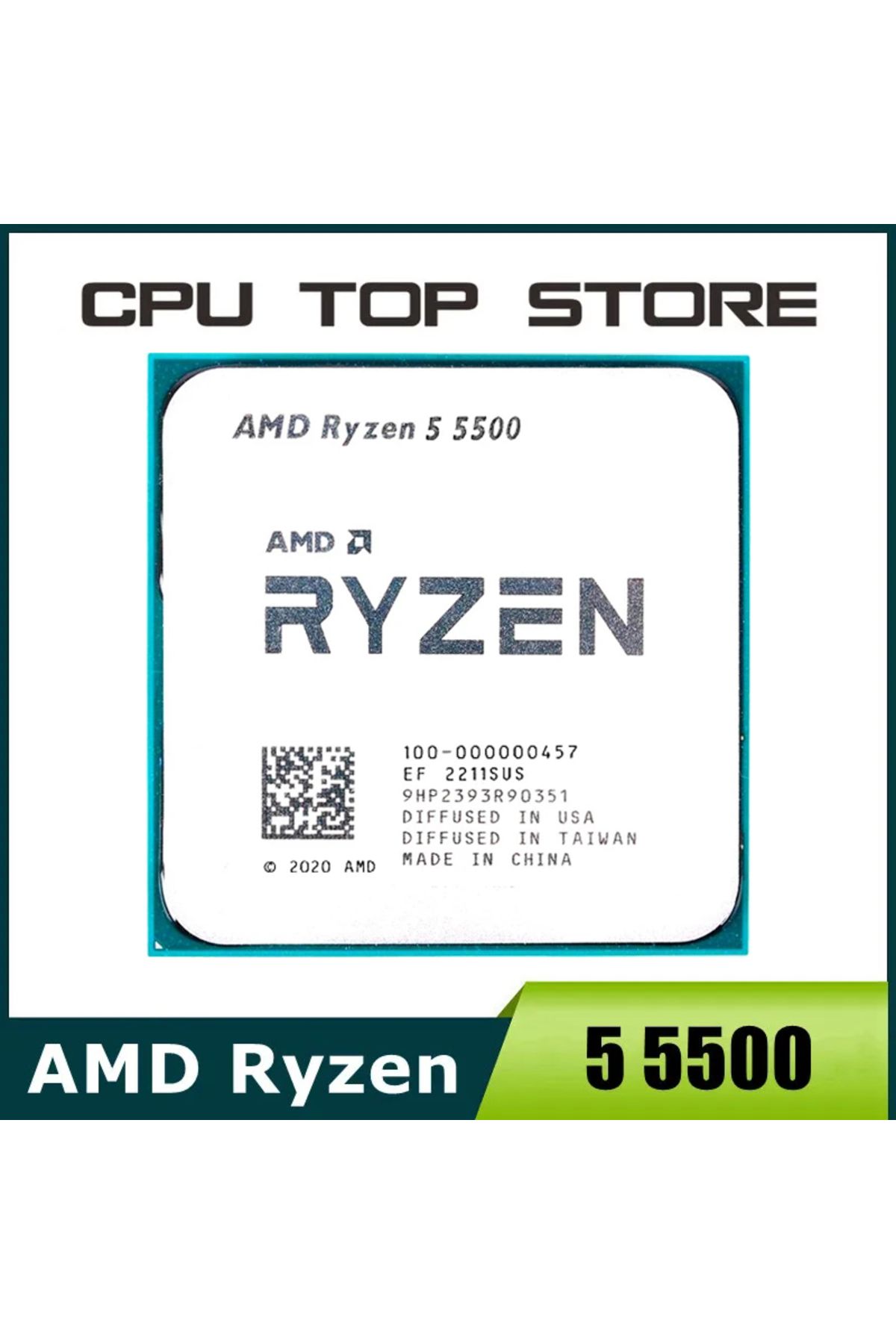 Choice-Amd Ryzen 5 5500 R5 5500 3.6ghz 6-core 12-thread Cpu Processor 7nm L3=16m 100-000000457 Socket Am... 1
