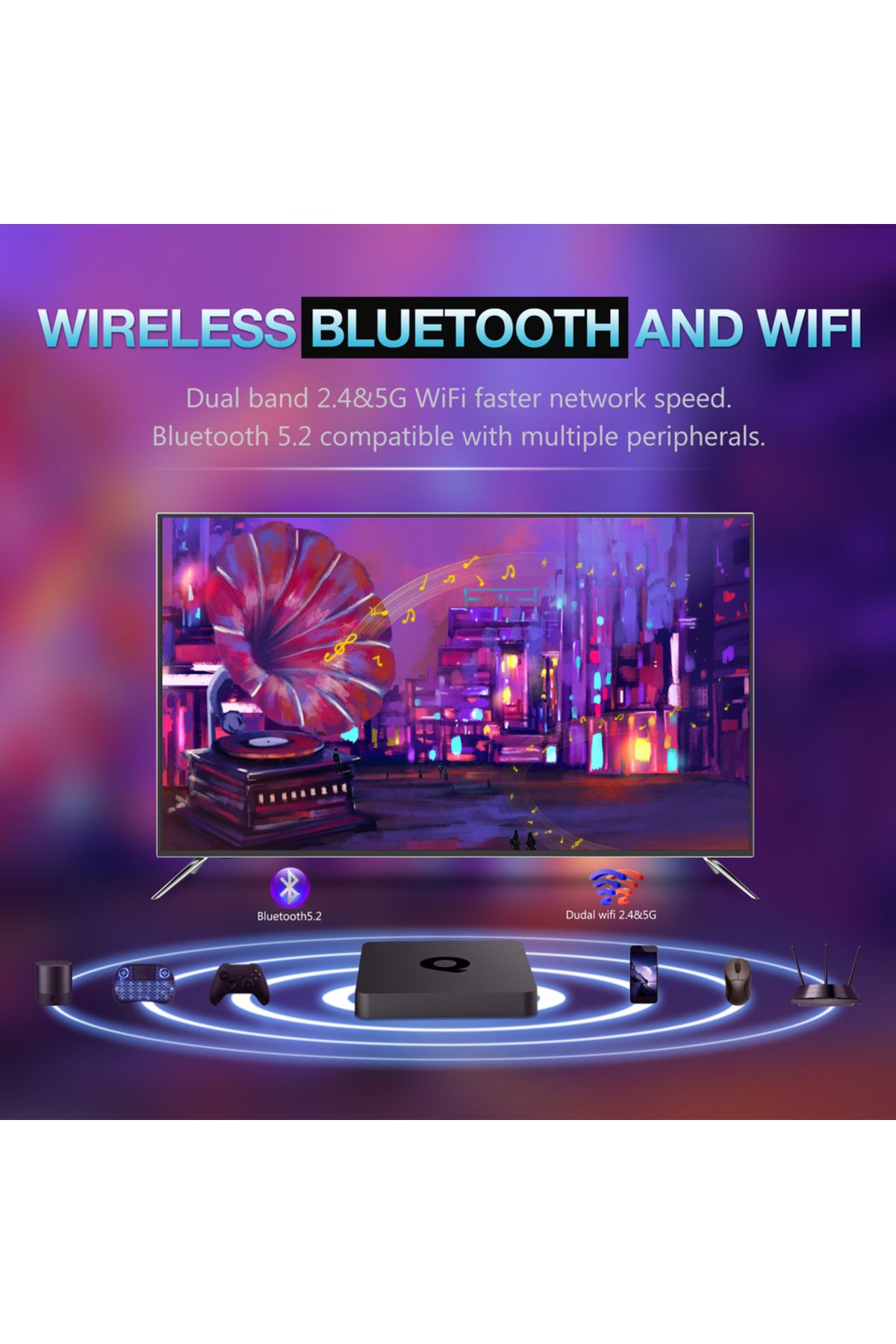 Choice-Android Smart TV Box AllwinnerH313 Global Version Mortal Q1 S 4K Google Voice Assistant H.265 Ipt... 6