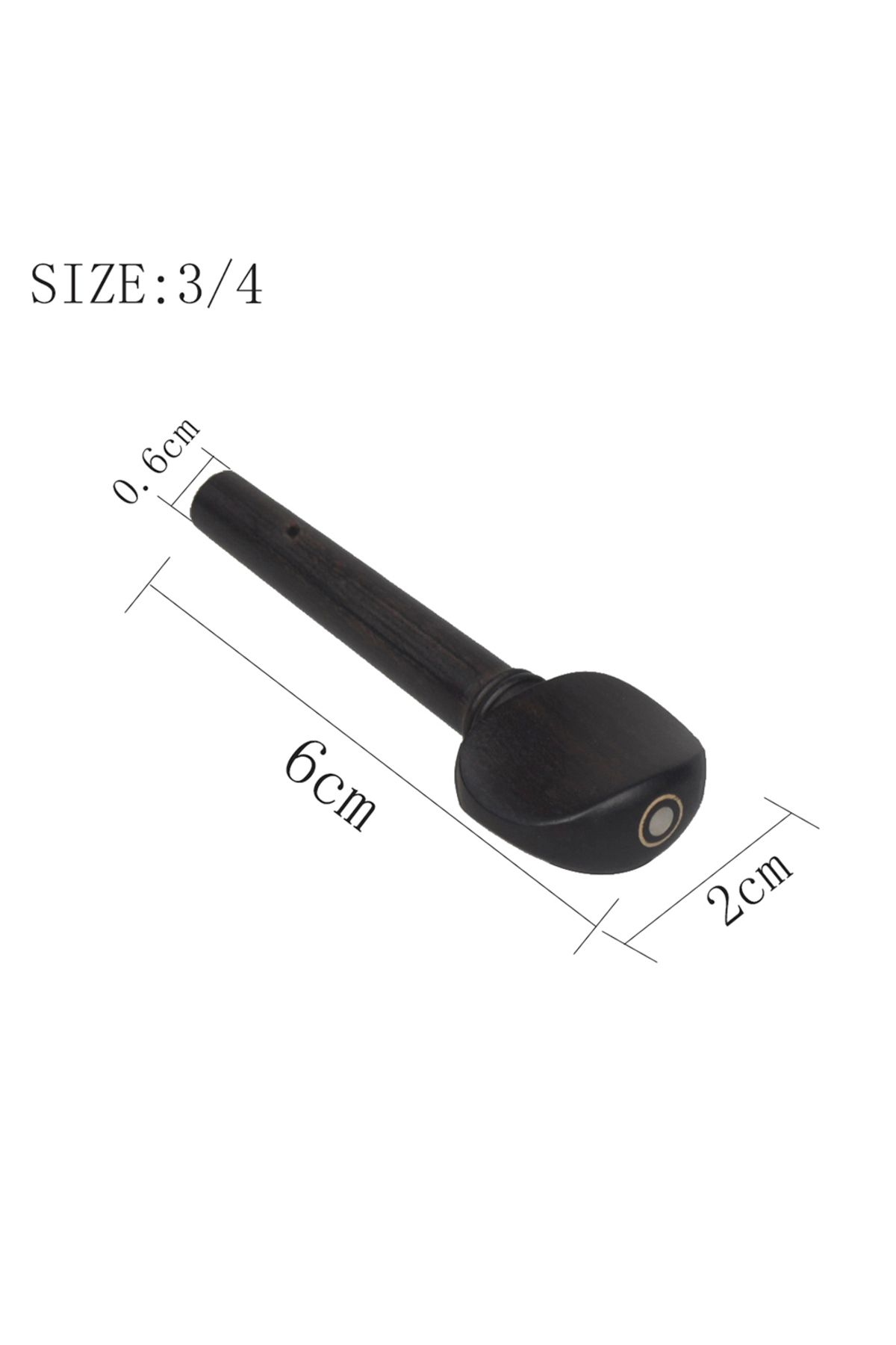 Choice-3-4 4 Pcs/set Violin Tuning Pegs Tuners Ebony String Instrument Accessories For 1/8 1/4 1/2 3/4 4/4 1