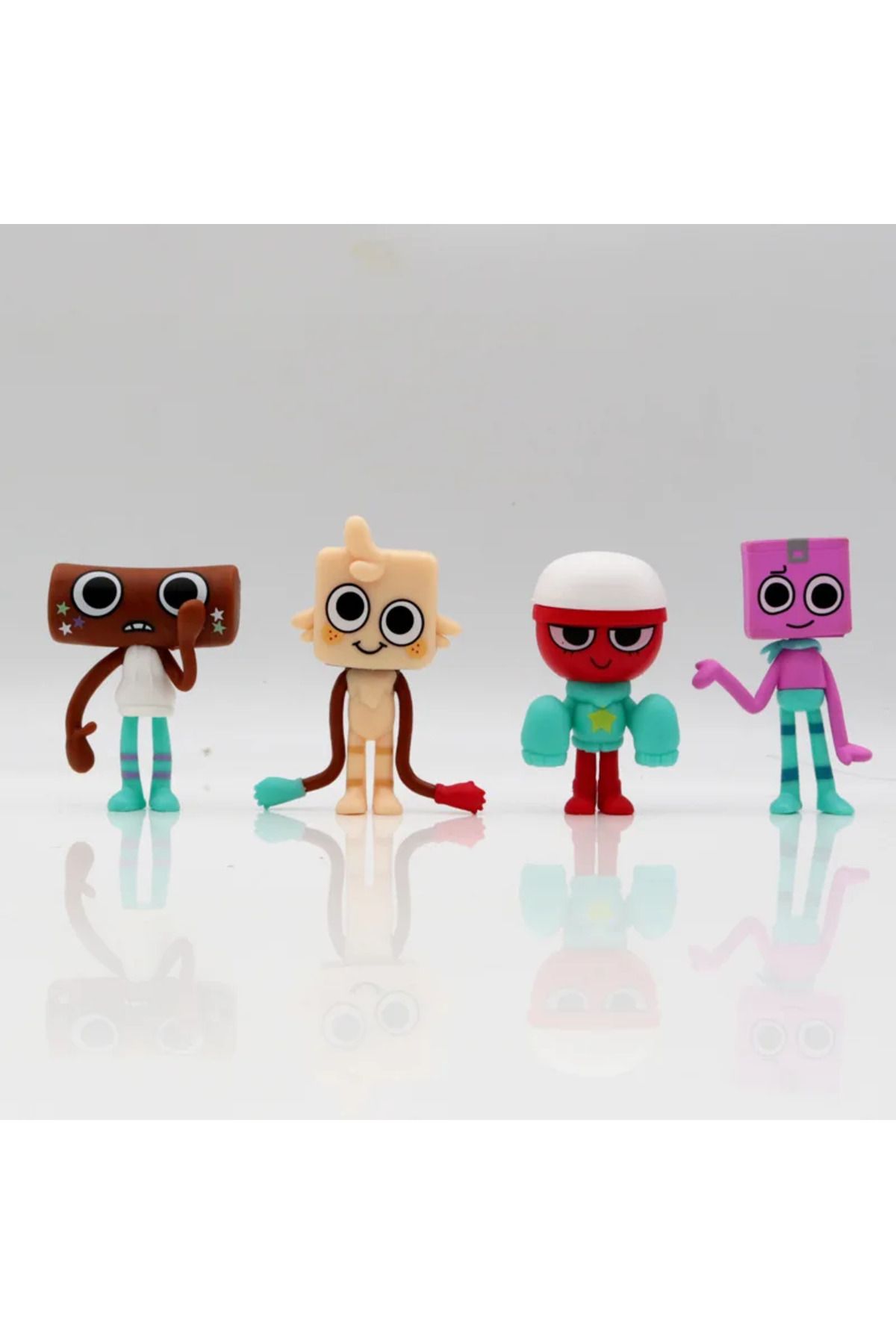 Choice-New Dandy's World Figure Set Goob Boxten Pebble Finn Flutter Dandys World Action Figuras Toy Anim... 3