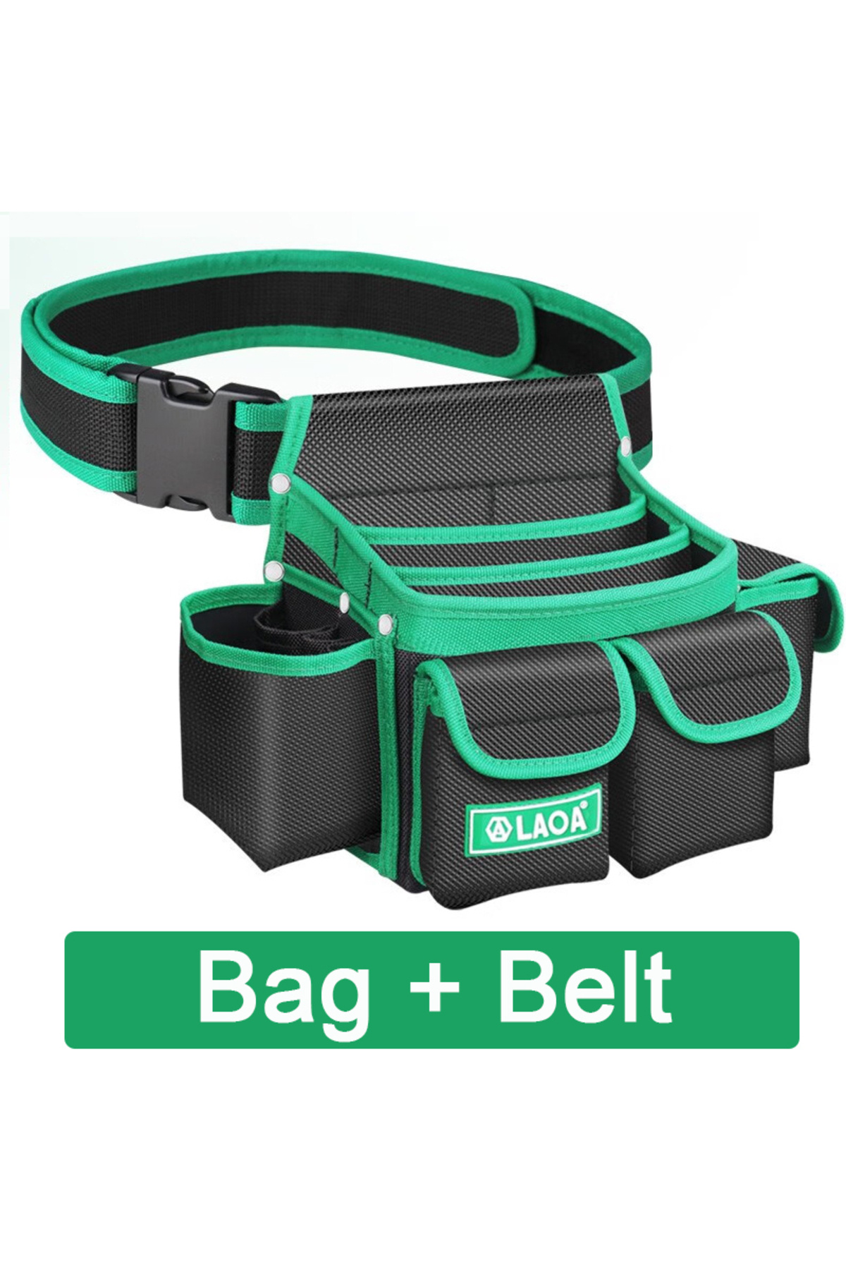 LAOA-Plus Size Electrician's Waist Bag Multifunctional Carpenter's Bag Thickened 1680D Oxford Fab... 1