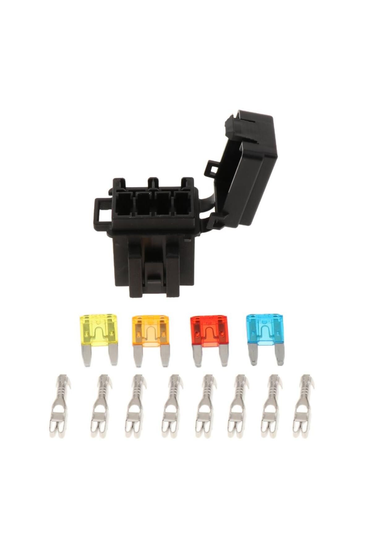 Choice-4 Way Blade Fuse Box & 1 Way Relay Box Combo Holder / Block for RV/Boat/Tanker/Trailer/Marine/Tru... 1