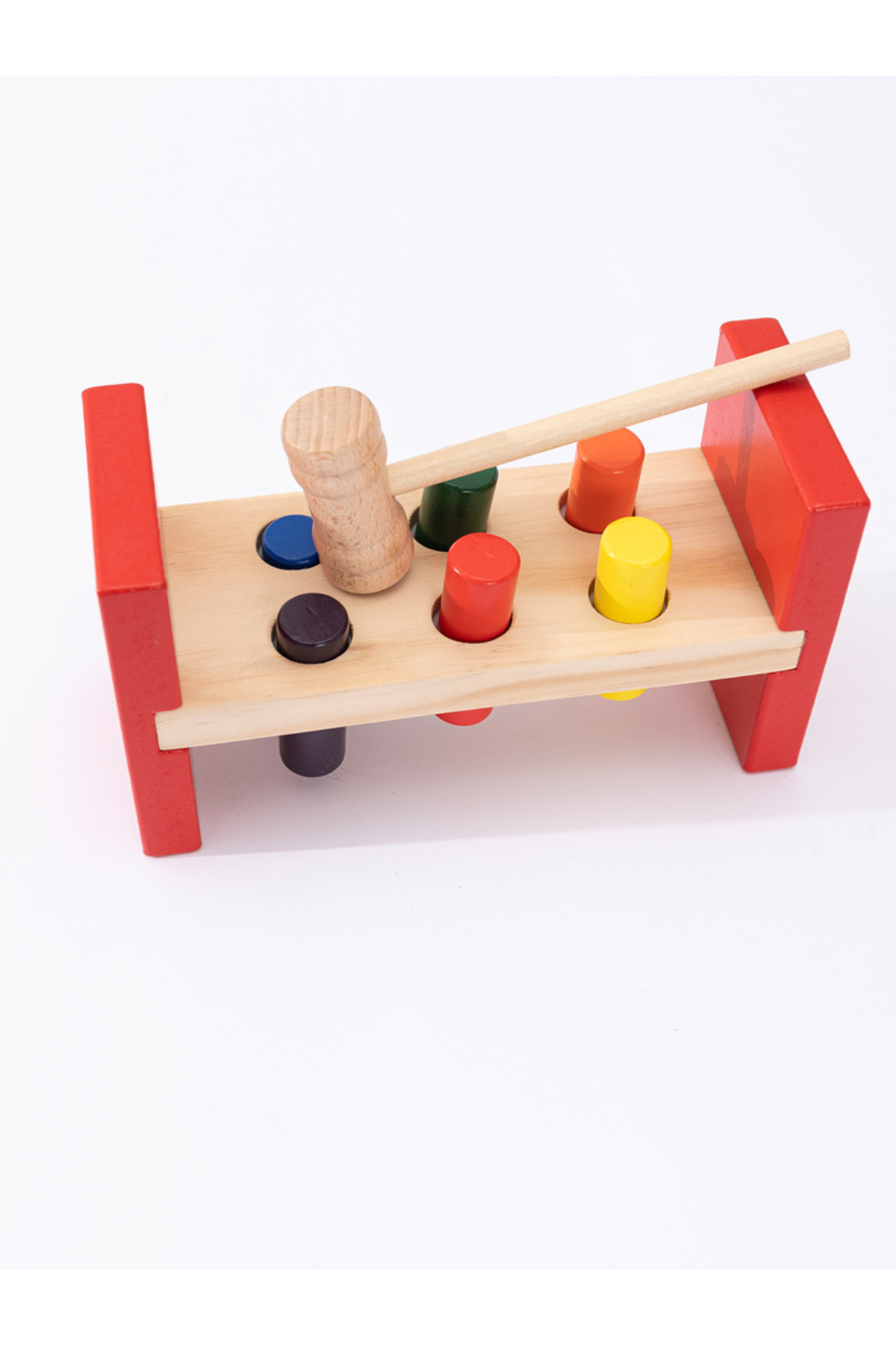 بازی چکشکاری چوبی مونتهسوری – تقویت مهارتهای حرکتی ظریف و سرگرمی آموزشی برای نوپاها