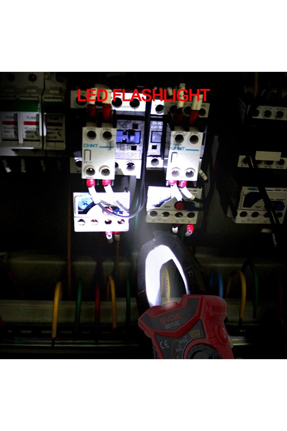 GVDA-Digital Clamp Meter AC DC Current NCV Multimeter Pinza Amperimetrica True RMS Capacitance Oh... 6