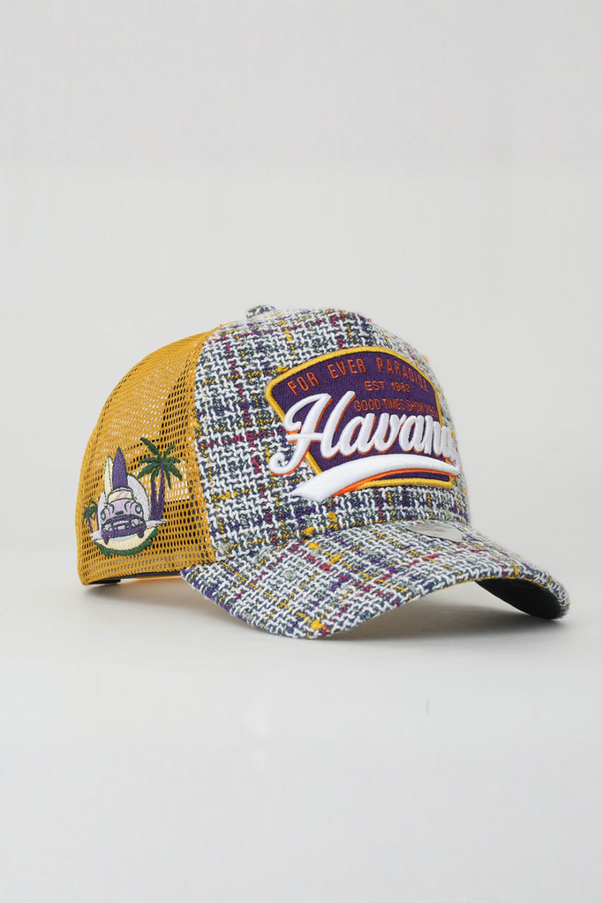 Rust&Rich-White Trucker Hat - Women & Men, City's Collection - Havana 4