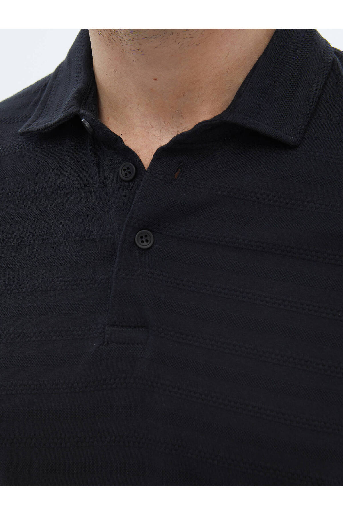 Kip-Jacquard-T-Shirt mit Polokragen 5