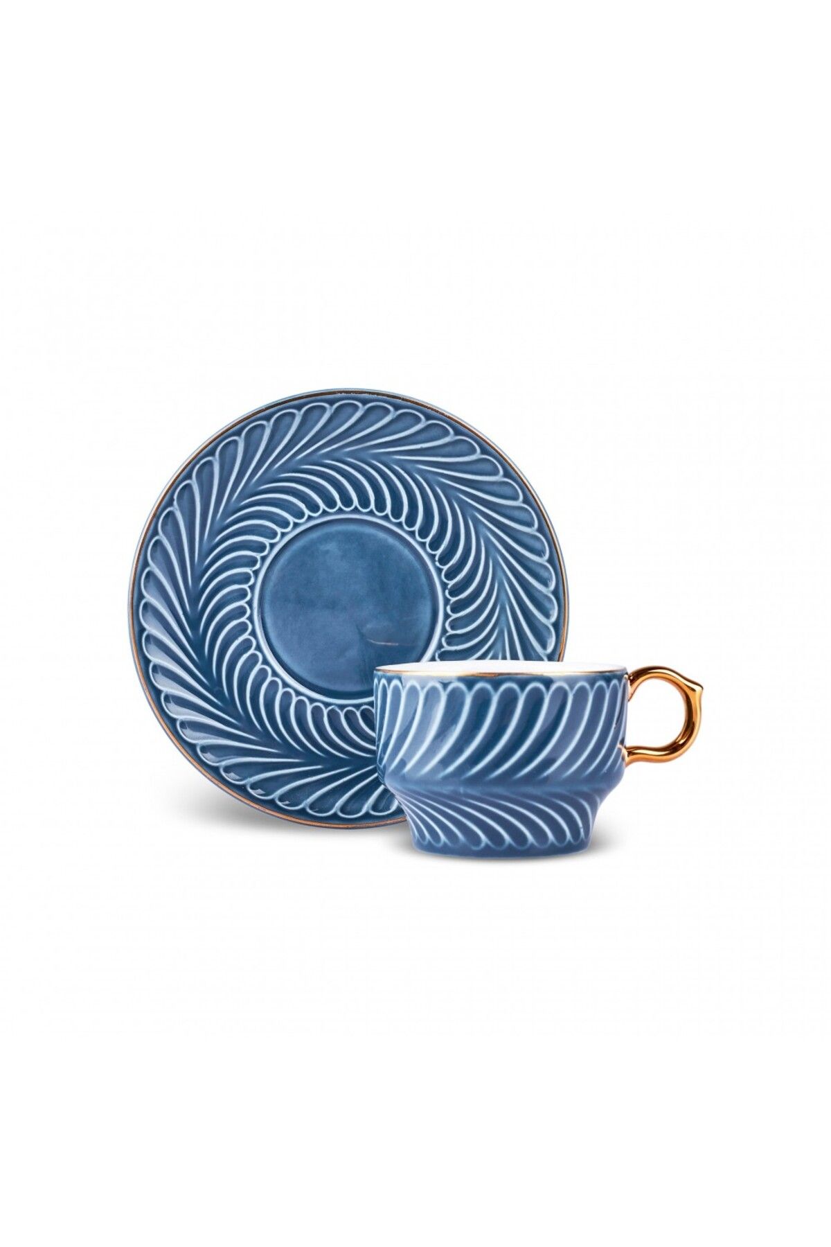 Karaca-Olympian 90 ml 6-teiliges Kaffeeset, Blau 6