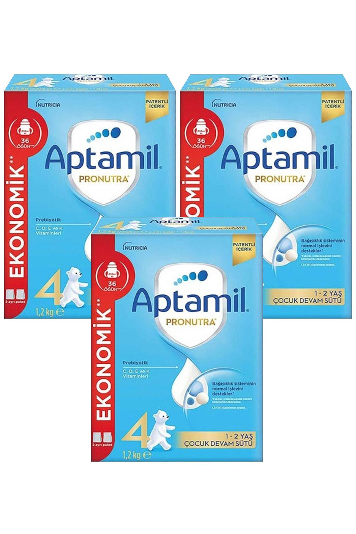 Aptamil 4 Pronutra Devam Sütü 1200 g x 3 Adet