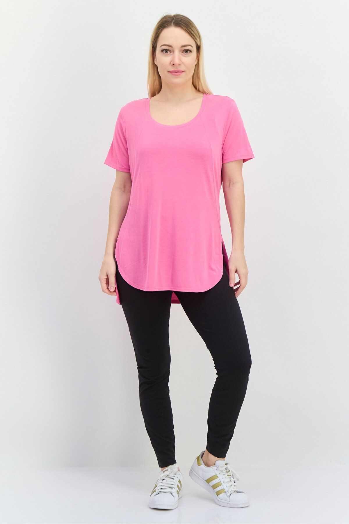 SKECHERS-Women Sportswear Fit Short Sleeve Outdoor Top, Pink 4