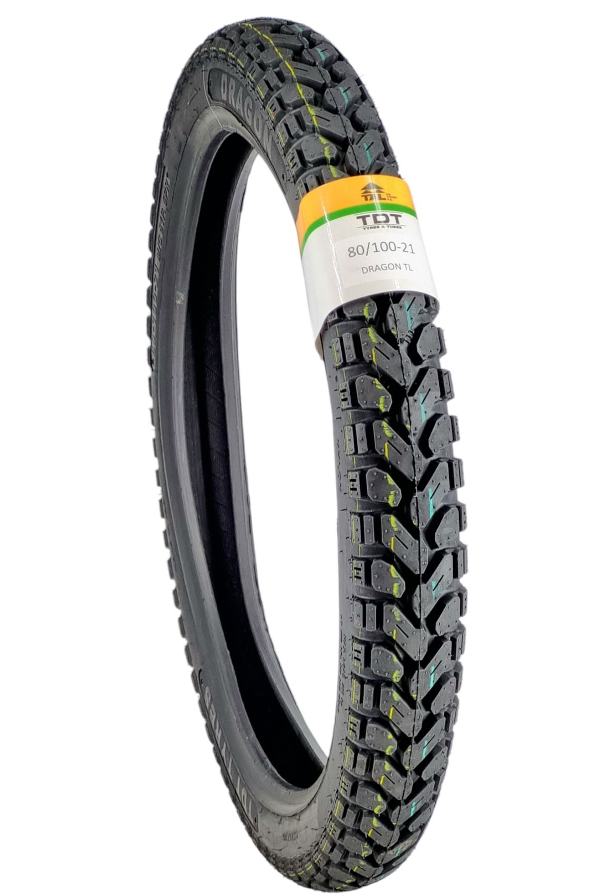 TDT TYRES 80/100-21 TL (TUBELESS - DUBLEKS) MOTOSİKLET LASTİĞİ DRAGON