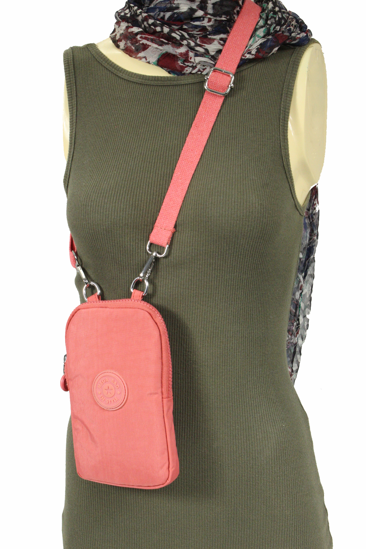 M 226 Mega Bag Krinkıl Kumaş Unisex Küçük Omuz Çantası, Telefonluk