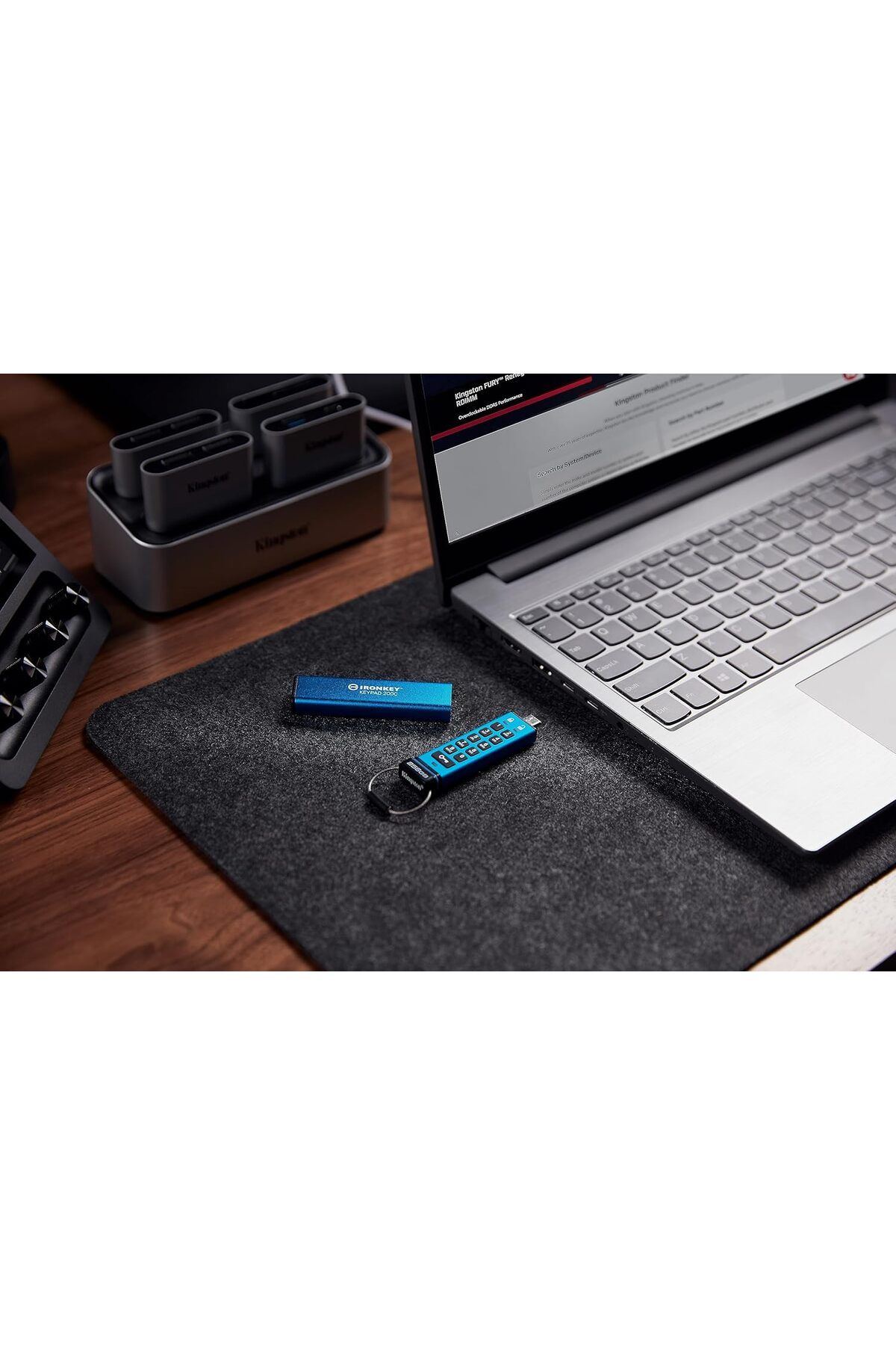 IronKey 128GB Keypad 200, FIPS 140-3 Taşınabilir Type-C Bellek - IKKP200C/128GB - 6