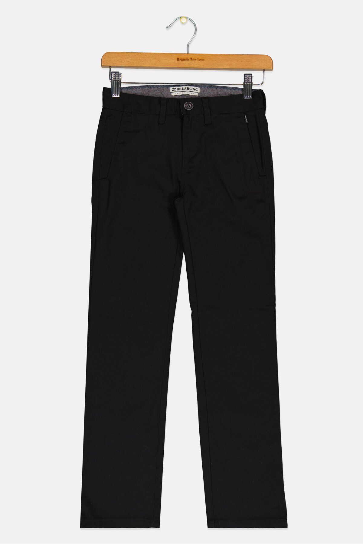 BİLLABONG-Kids Boy Regular Fit Solid Chino Pants, Black 1