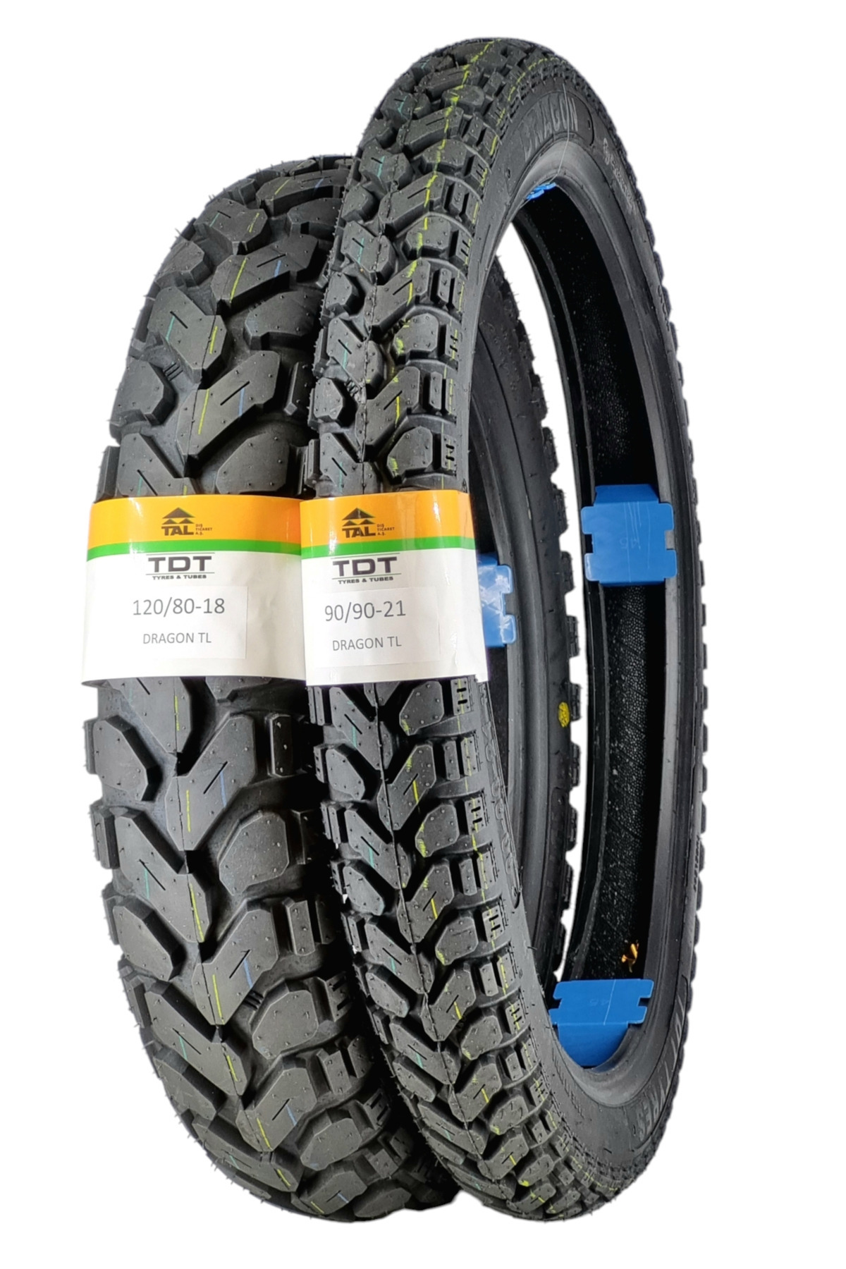 TDT TYRES KLX250 LASTİK TAKIMI 120/80-18 VE 90/90-21 TL (TUBELESS