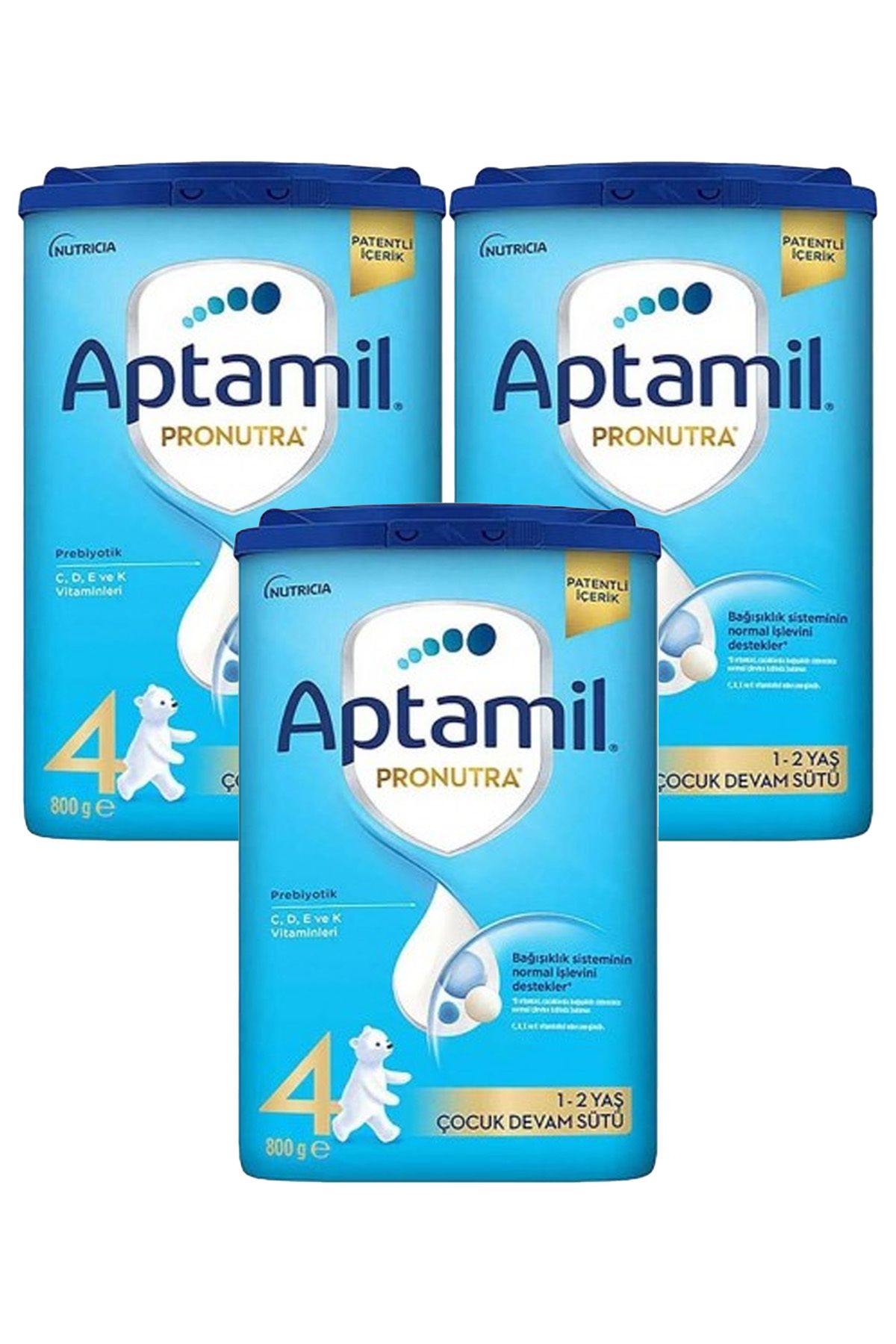 Aptamil 4 Pronutra Devam Sütü 800 g 1 Yaş+ Akıllı Kutu x 3 Adet