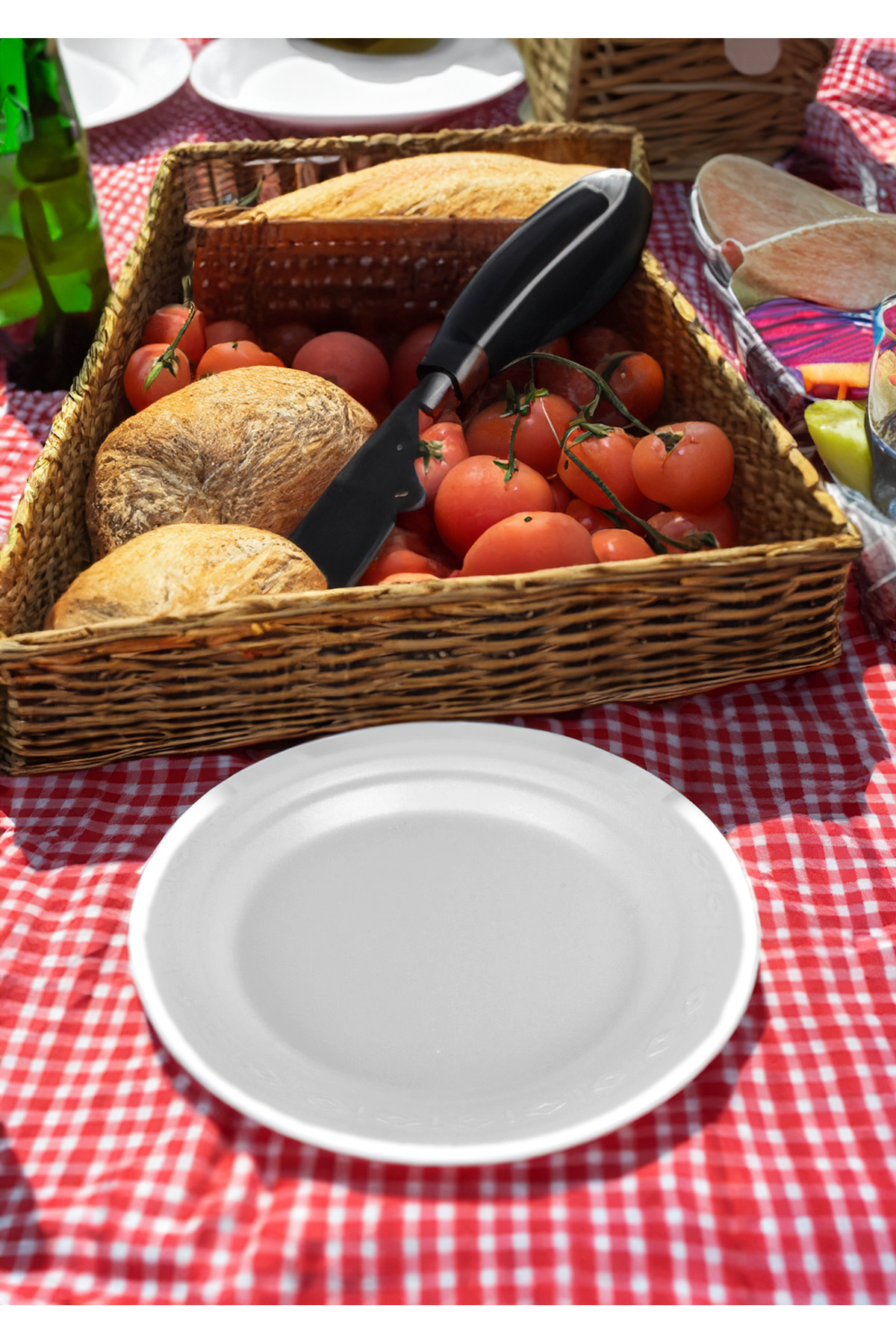 Roots 50 Adet Kaliteli Tek Kullanımlık Kullan At Köpük Tabak (17 cm) — Koksal Pack — Plastik Tabak