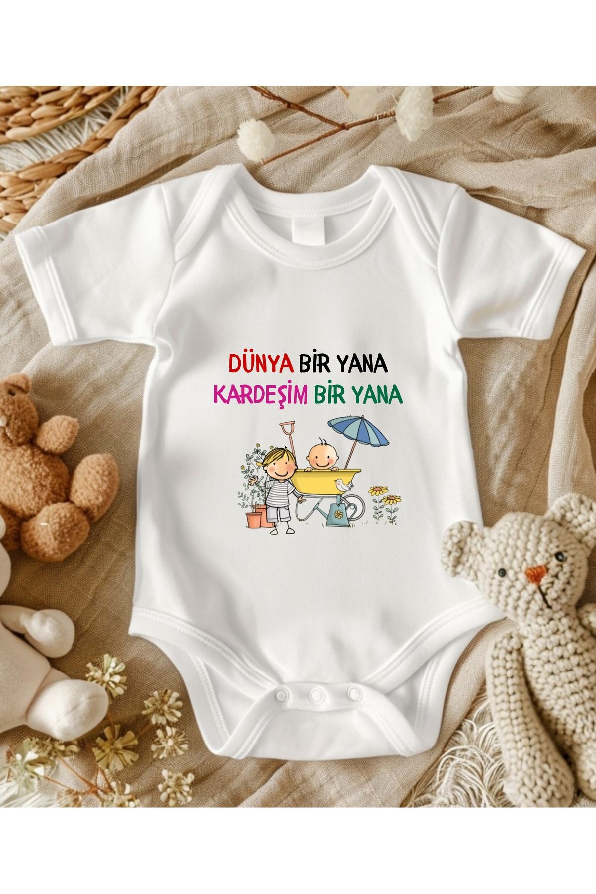 lupi yazılı zıbın hediye yenidoğan anne baba hala yenge amca dayıya