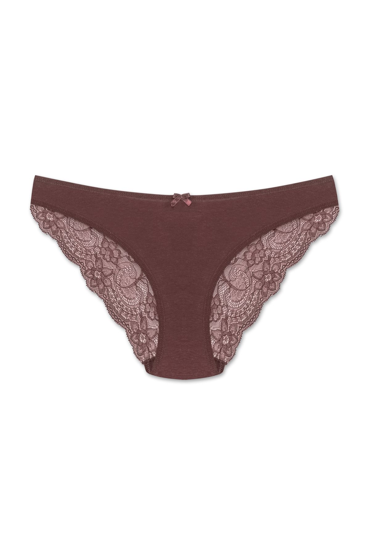 HNX-8 Pcs Cotton Back Hem Lace Slip Women Panties 3