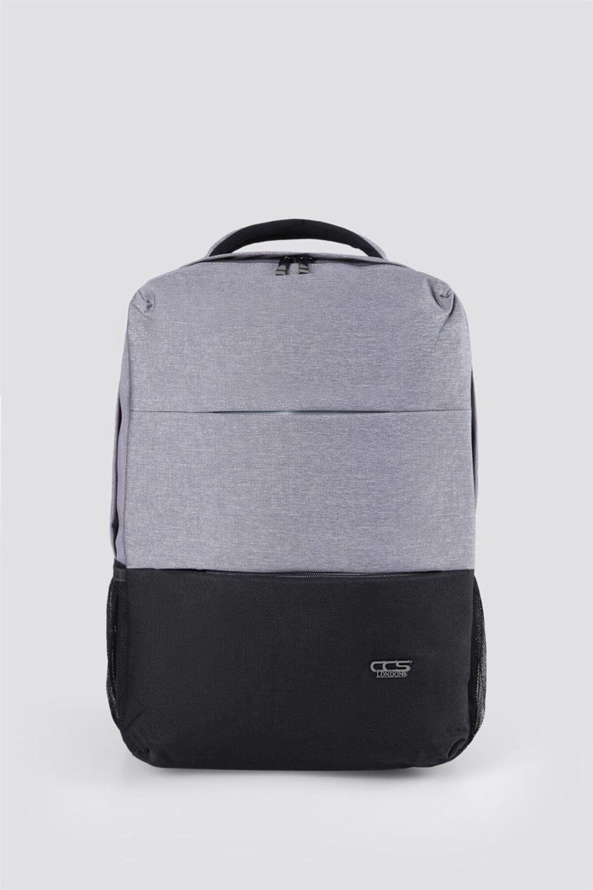 ÇÇS-Ççs 51471 - Unisex Gray Business Backpack with Laptop Compartment Multi-Compartment Travel 2