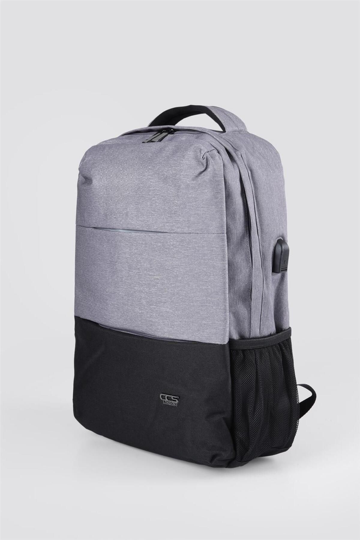 ÇÇS-Ççs 51471 - Unisex Gray Business Backpack with Laptop Compartment Multi-Compartment Travel 1