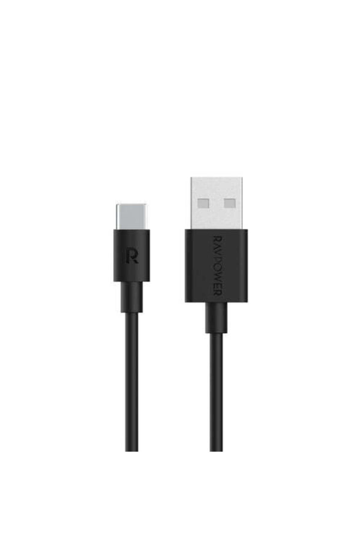 RavPower-1M USB-A to Type-C Charging Cable, Soft & PVC Material, 12000+ Bend Lifespan, Black 1