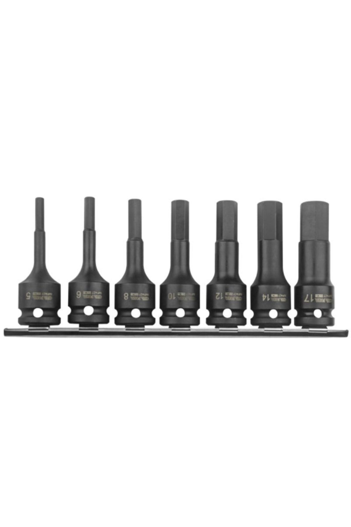 CETA FORM-7 Piece 1/2'' Allen End Air Socket Set (with rail) 1