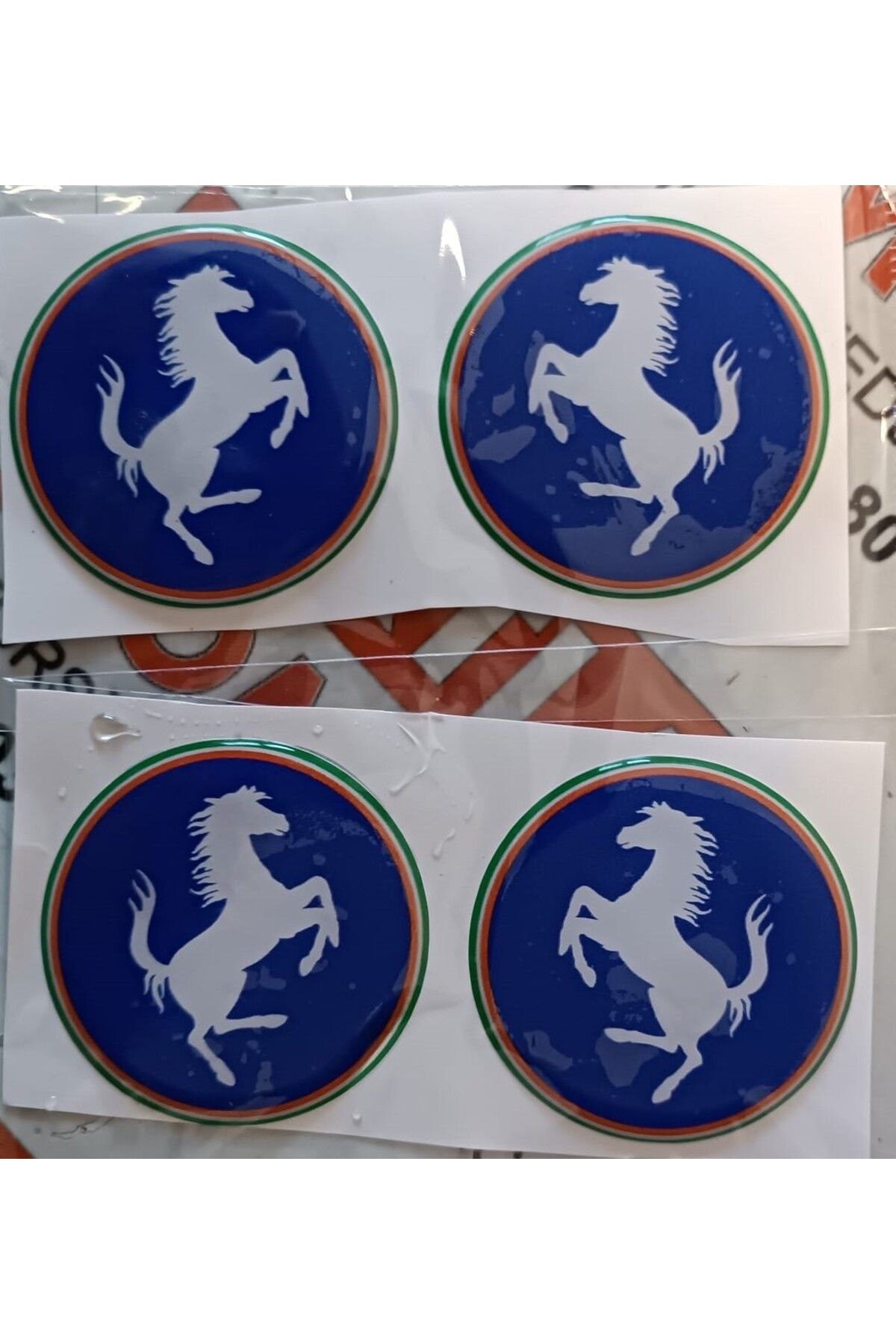 Vigneron Ferrari Sticker Slikonlu 4x Yeni Model V2