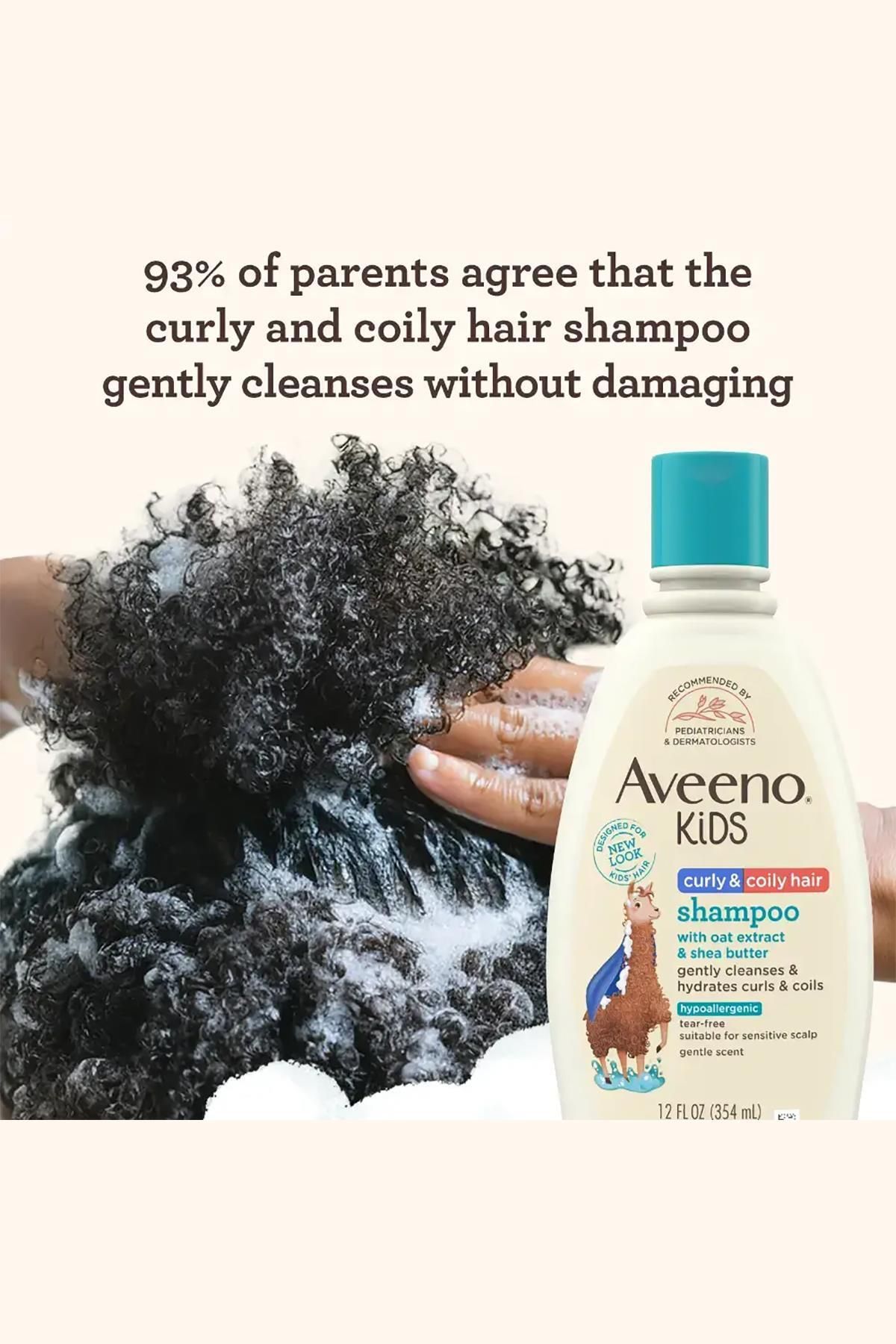 AVEENO-Kids Shampoo for Children with Curly and Wavy Hair 354ml 3