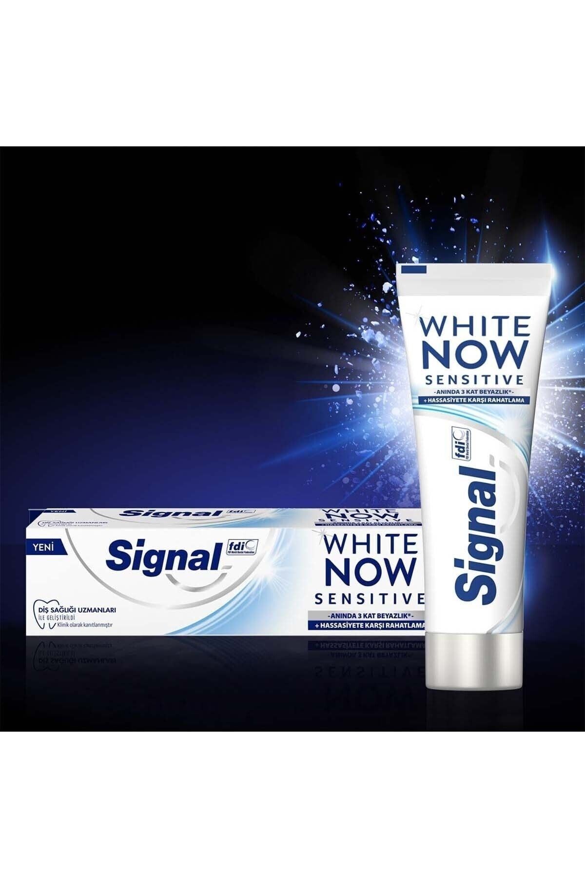Signal-White Now Toothpaste Sensitive Instant 3 Layers Whiteness 75 Ml X 2 Pieces 6