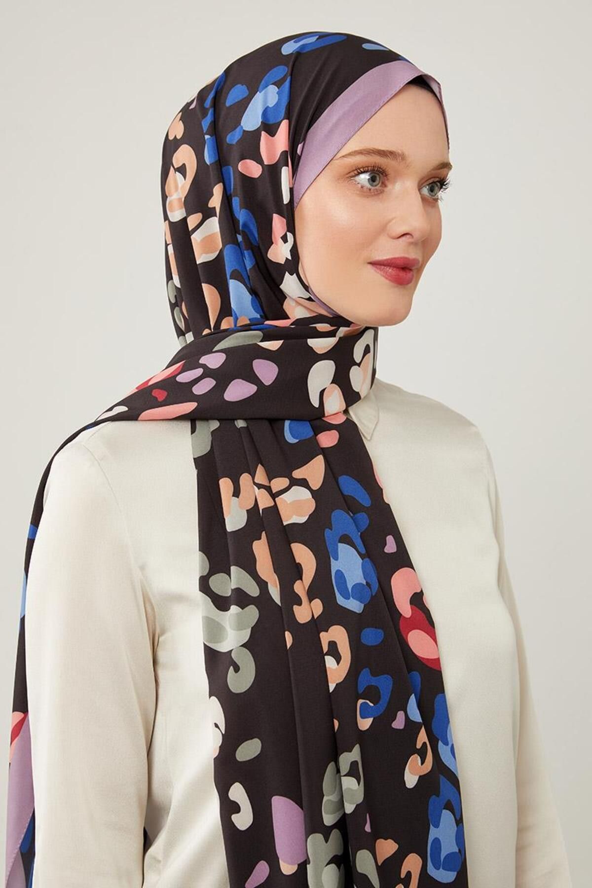 Levidor-Şal de eleganţă cu model liliac 2