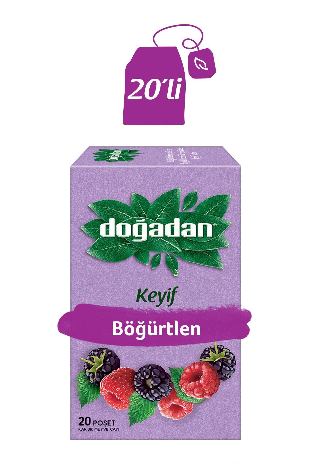 Doğadan 20 قطعة من شاي التوت الأسود