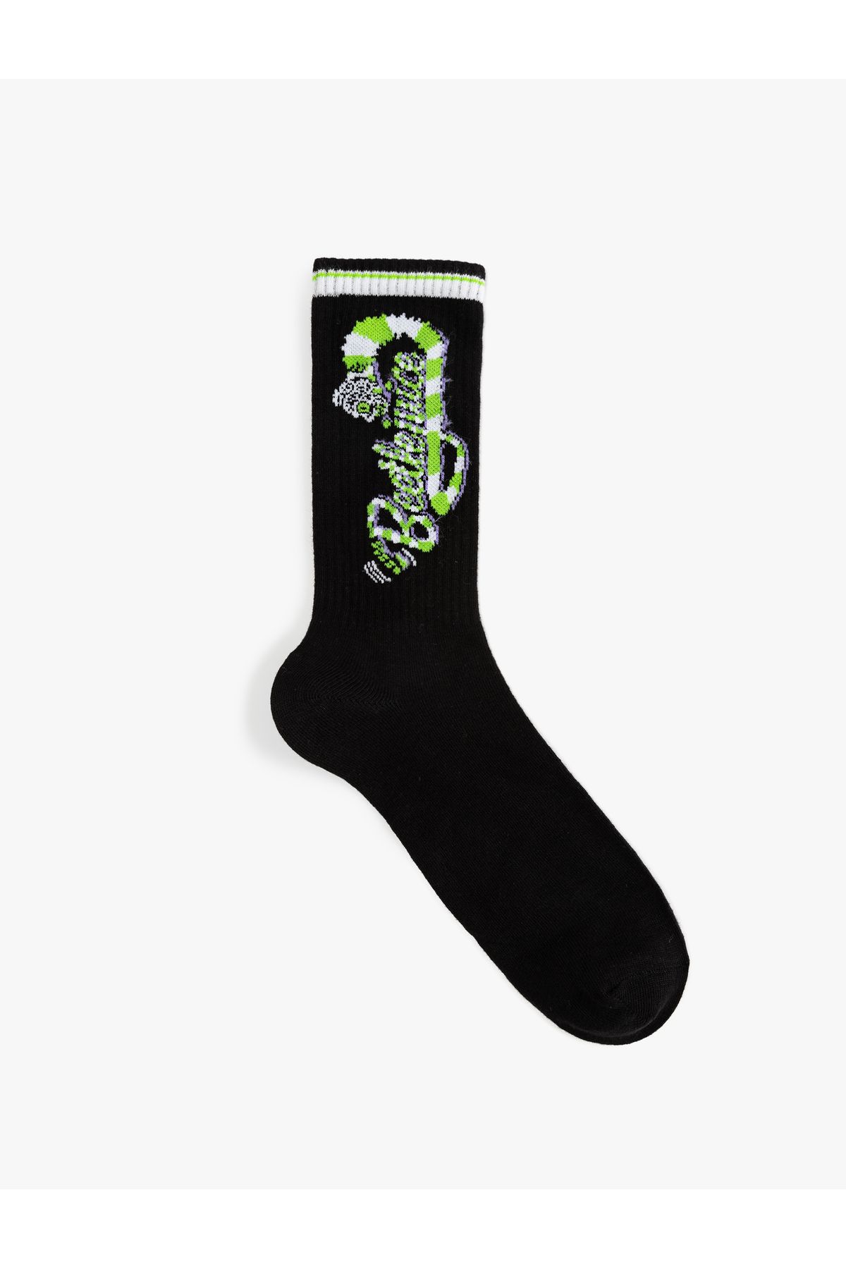 Koton-Cotton Blended Socket Licensed Beetlejuice Socks 2