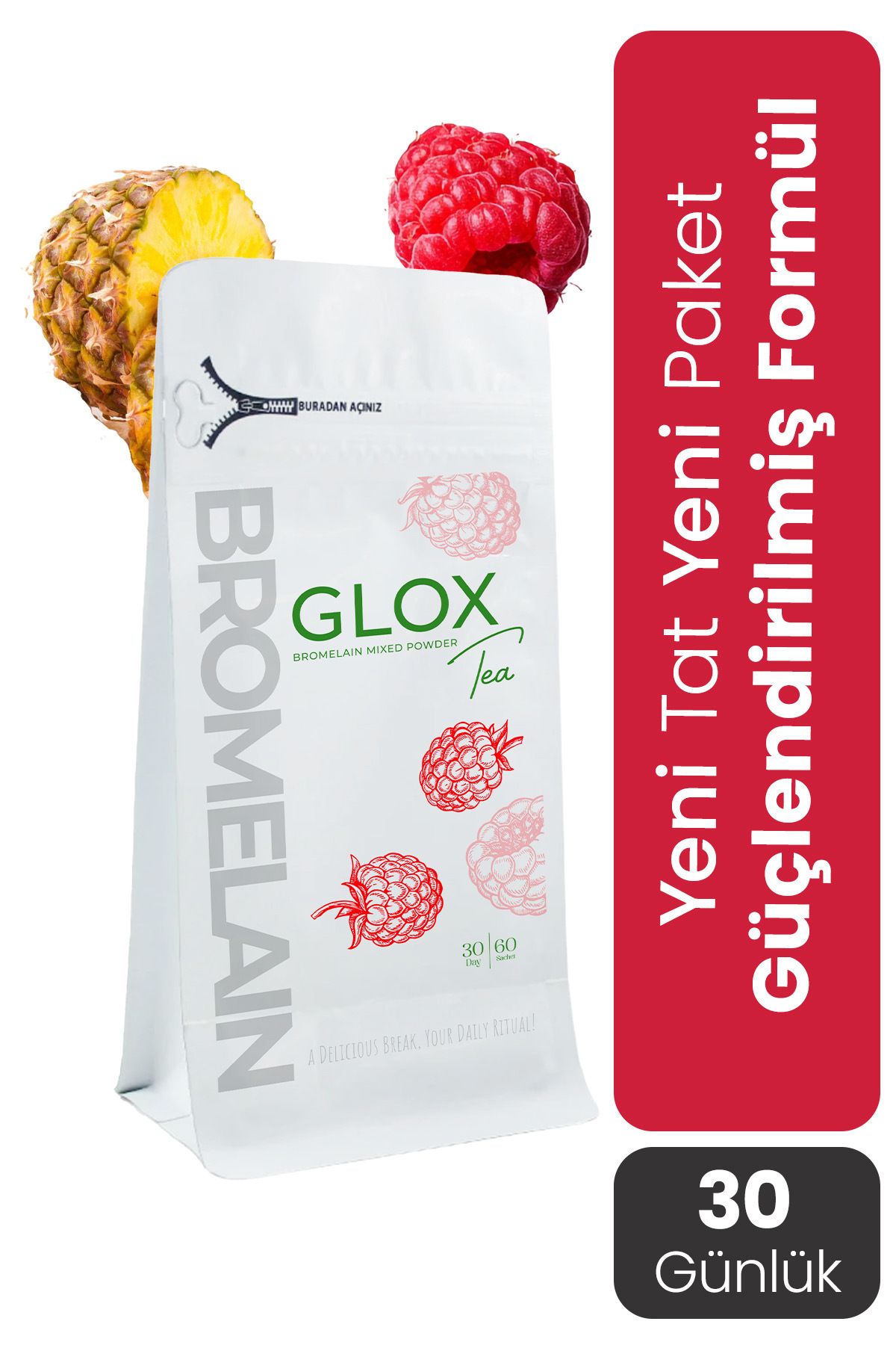 Tea Bromelain Metabolizma Düzenlemeye Yardımcı Bitkisel Çay
