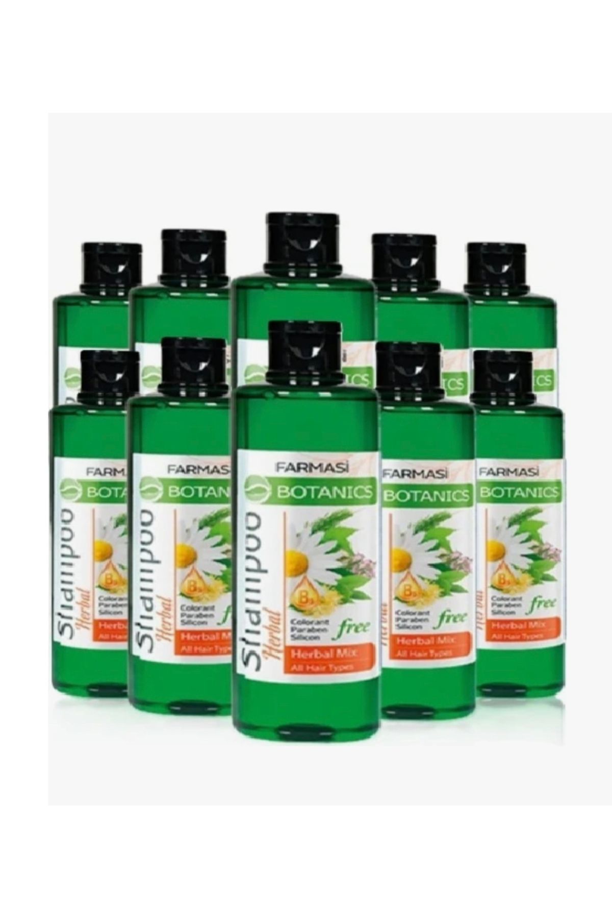 شامپو گیاهی میکس 500 میلی لیتری 10 عددی Farmasi