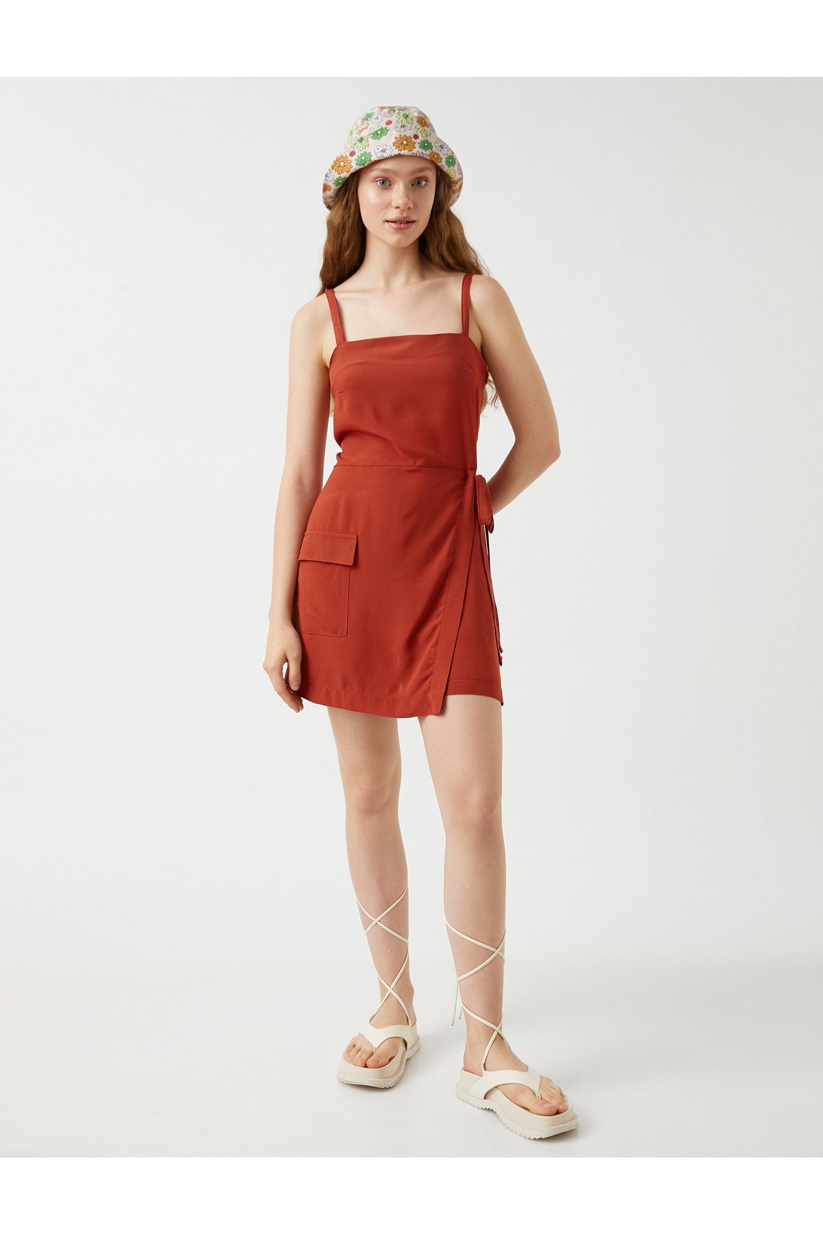 Koton-Shorts Jumpsuit with Lace Waist 3