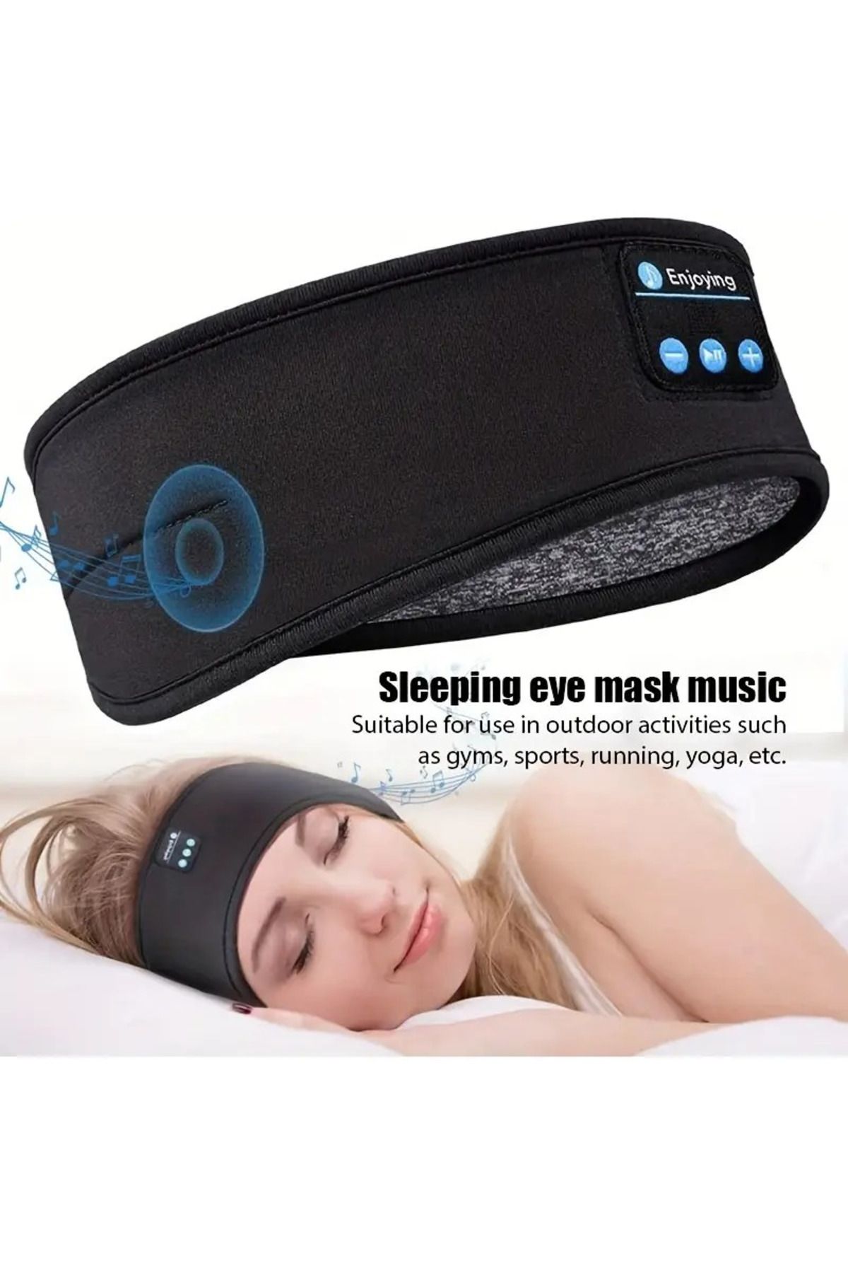FEEL Bluetooth Spor Kafa Bandı Kablosuz Uyku Kulaklıkları Egzersiz Müzik Saç Bandı, Müthiş Hediye