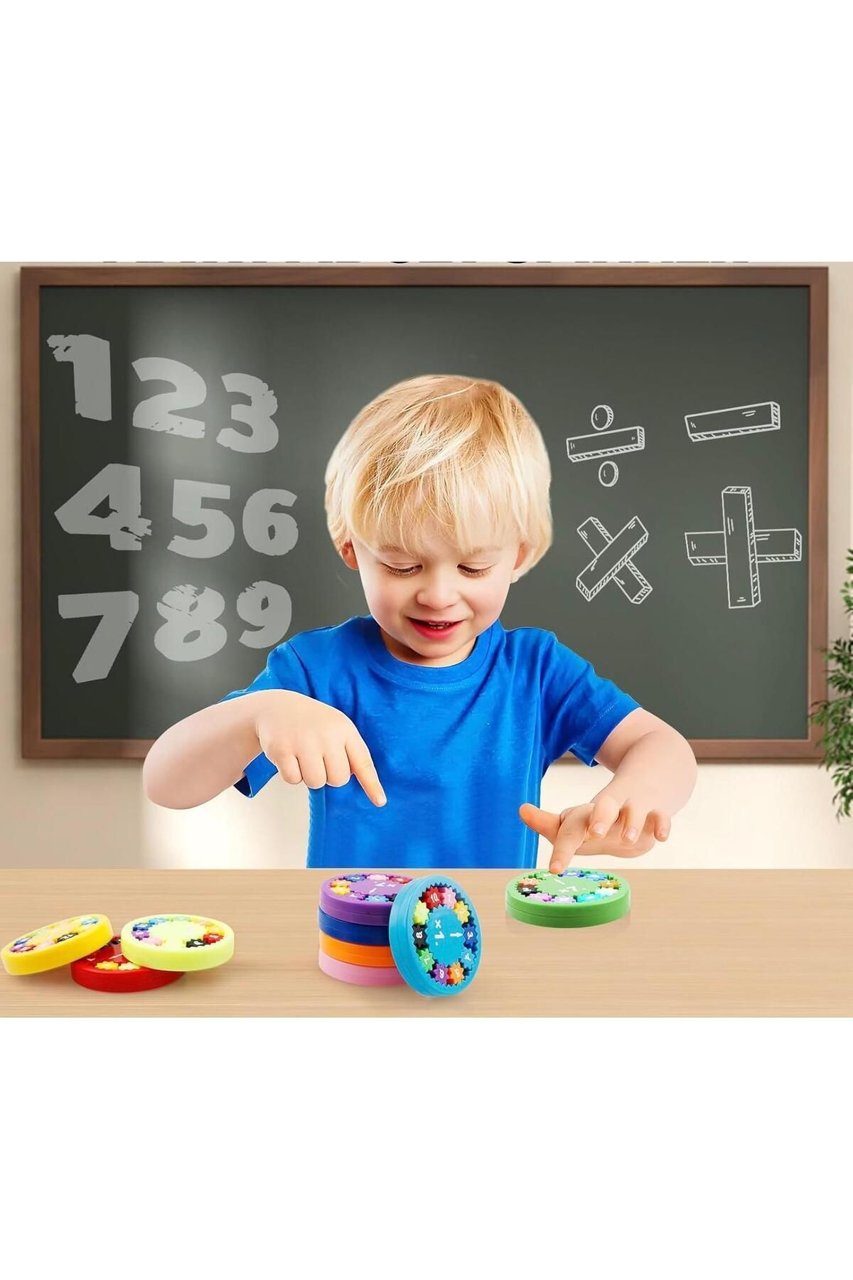 Hyd-24 Pcs Math Wheel Fidget Spinner Stress Wheel Four Process Learning Educational Toy 8