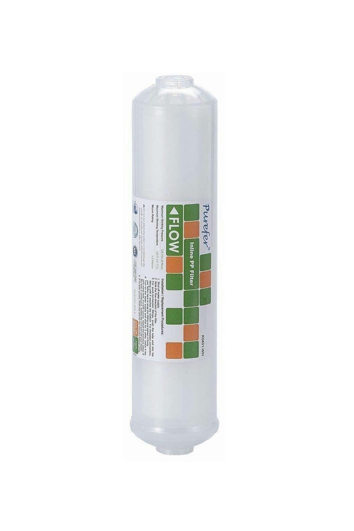 Purefer Inline Carbon Filter NSF Certified K04-BF-WW