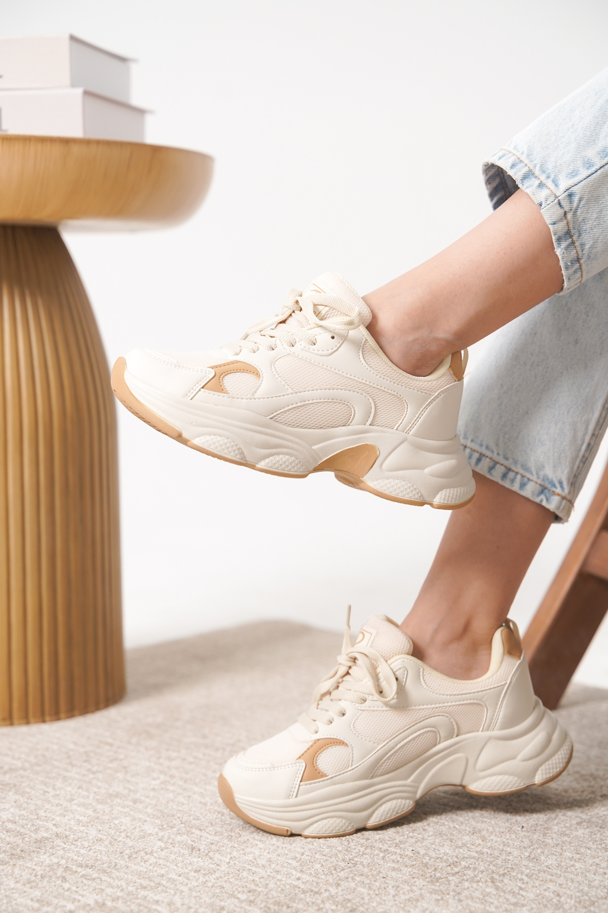 Daxtors Garantili D0164 Günlük Ortopedik Kadın Sneaker Spor Ayakkabı görsel 2