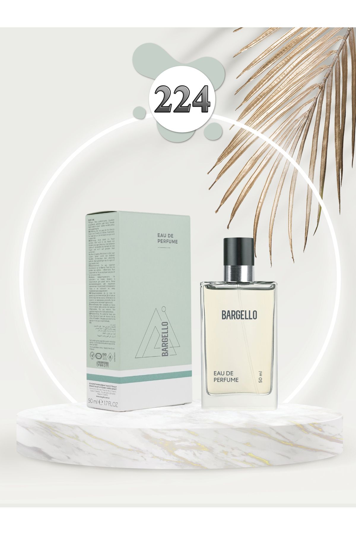224 UNISEX 50 ml PERFUME EDP FLORAL Bargello