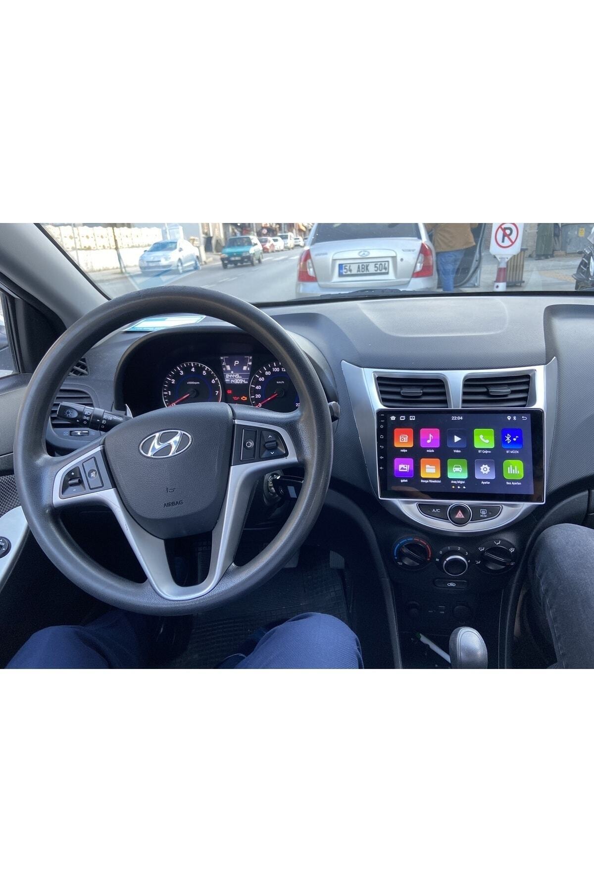 navicars-نظام ملاحة متعدد الوسائط متوافق مع أندرويد كاربلاي من شركة Hyundai Accent Blue 5
