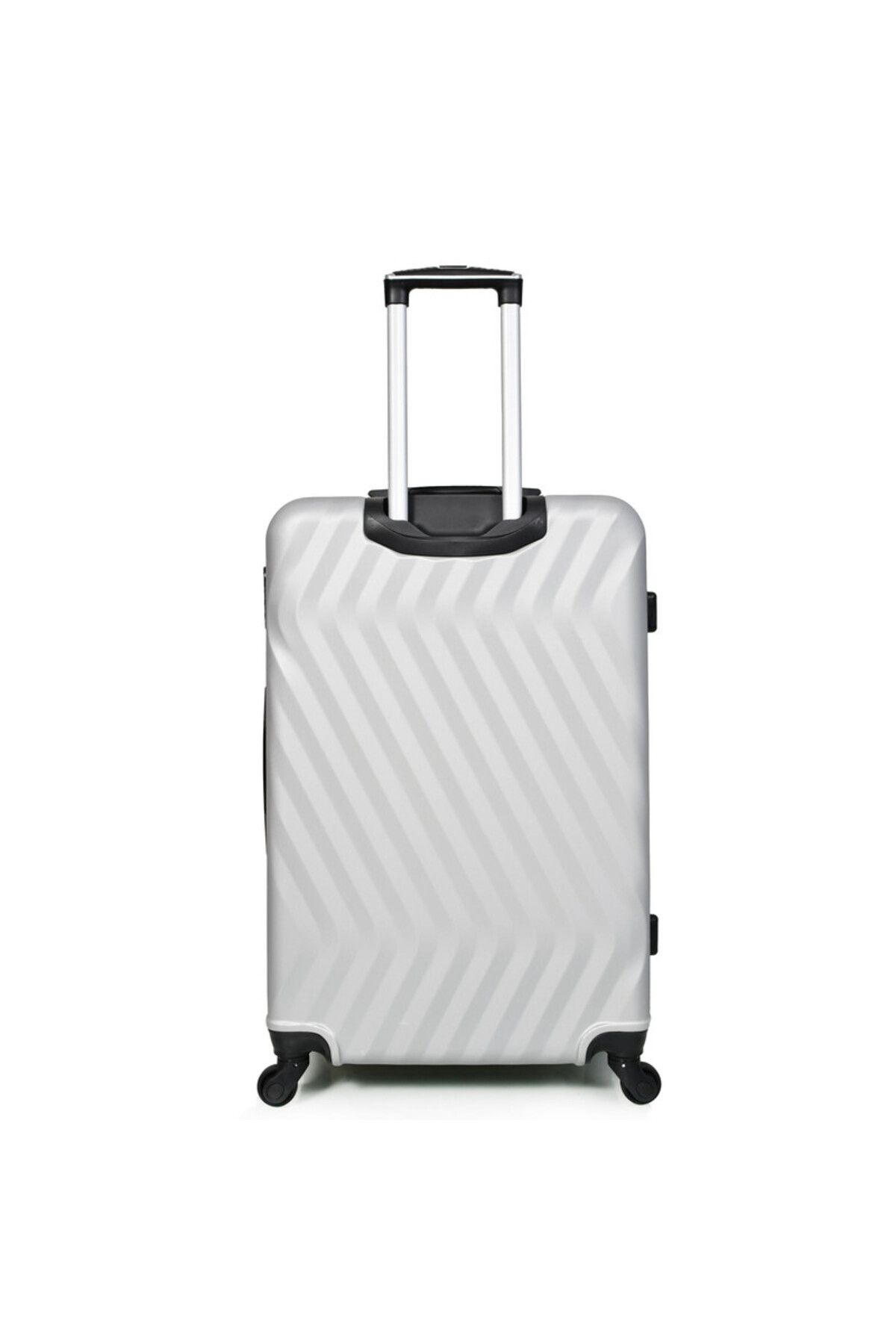 MORANO-3-Piece Unisex Morano Travel Luggage Trolley Set Silver Size 28''-24''-20'' Inches. 6