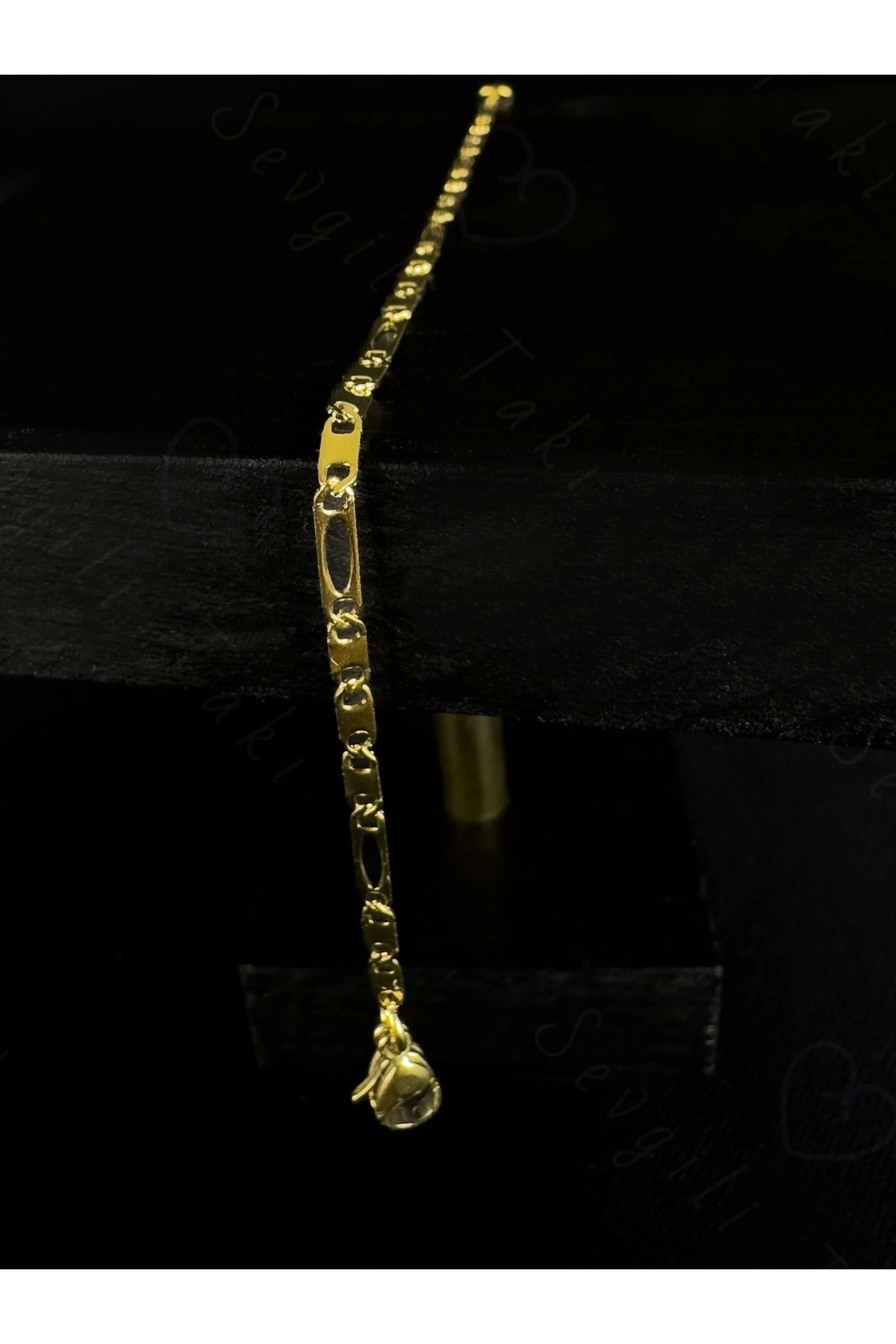 SEVGİLİ TAKI-Flat Chain Gold Children's Bracelet |   Zoo Series 1