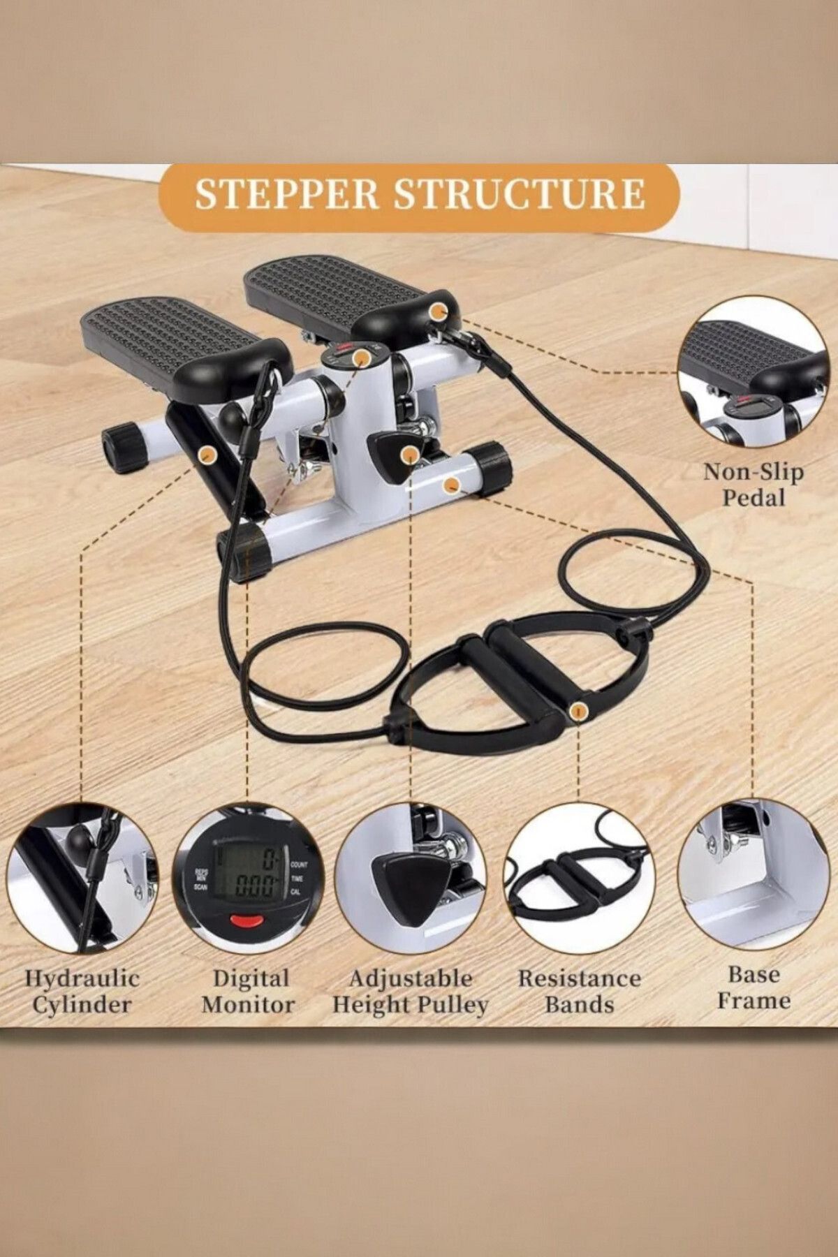 MAXFIT-MAX FIT WITH RESISTANCE BELT MULTI - STEPPER 2