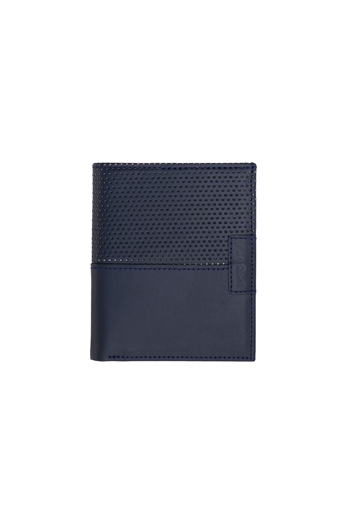 BASE. POLO ASSN. 24013-24014-24615 جای کارت کیف چرم اصل آبی سرمه ای U.S. Polo Assn.