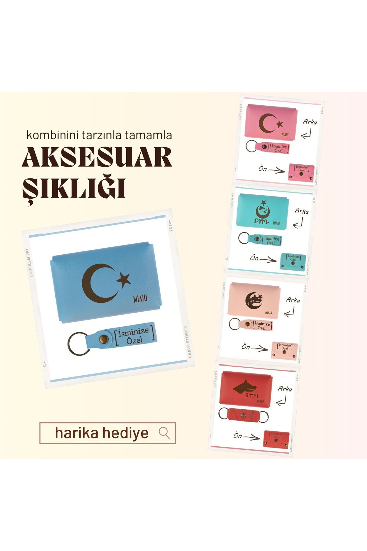 miawiki-Ash Grey, Special for Those Who Are Powered by the Crescent, Personal Touch Wallet and Keychain, Influencer and Meaningful 4